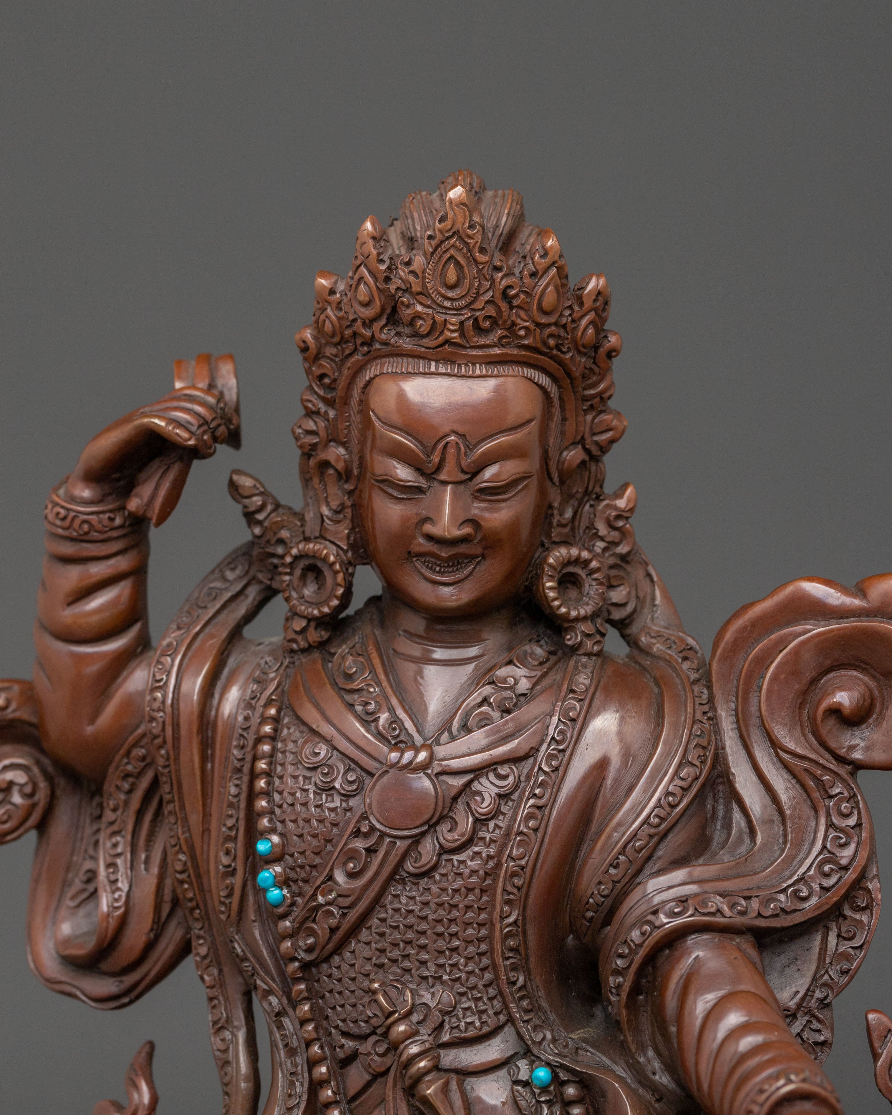 Guru Rinpoche with Eight Manifestation Sacred Statue Collection
