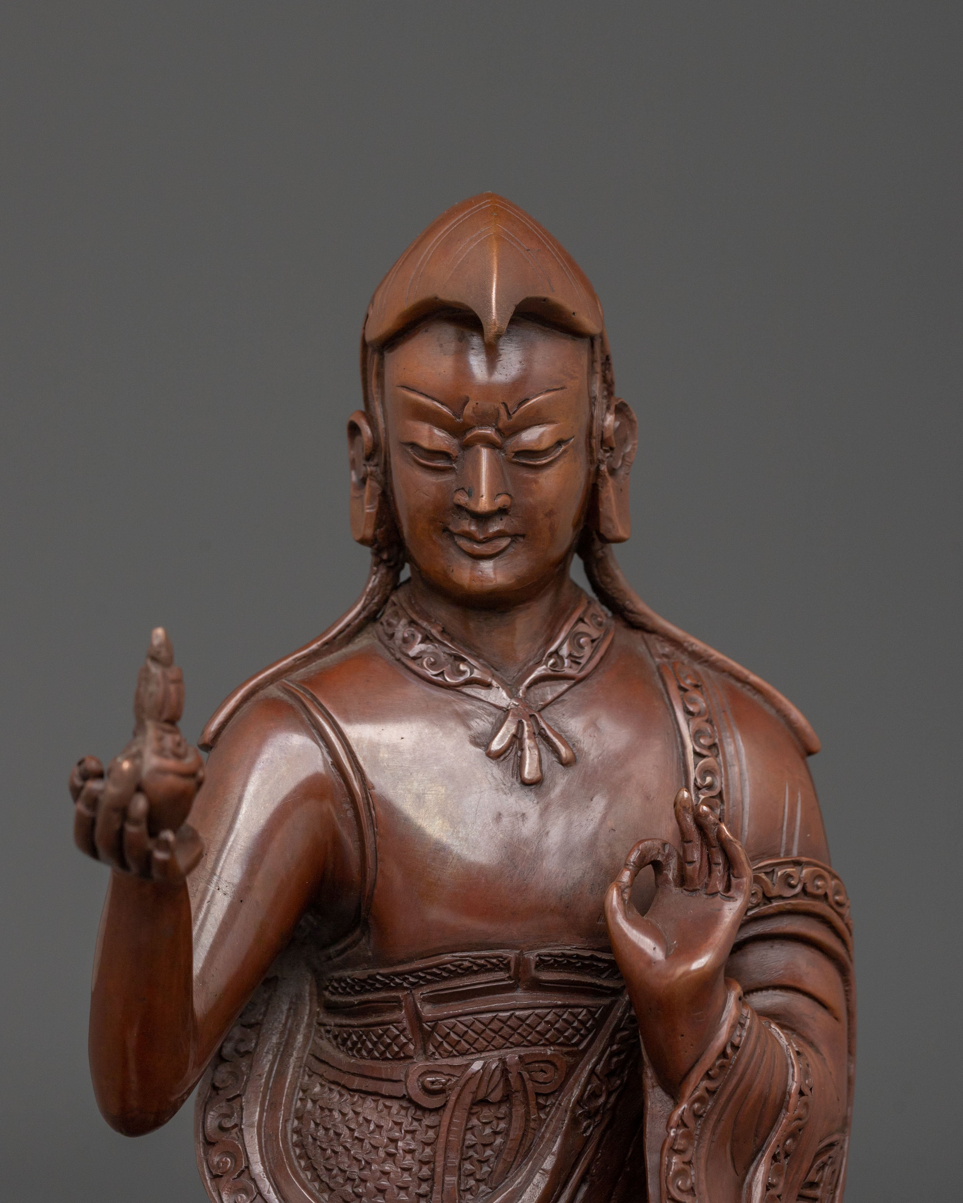 Guru Rinpoche with Eight Manifestation Sacred Statue Collection