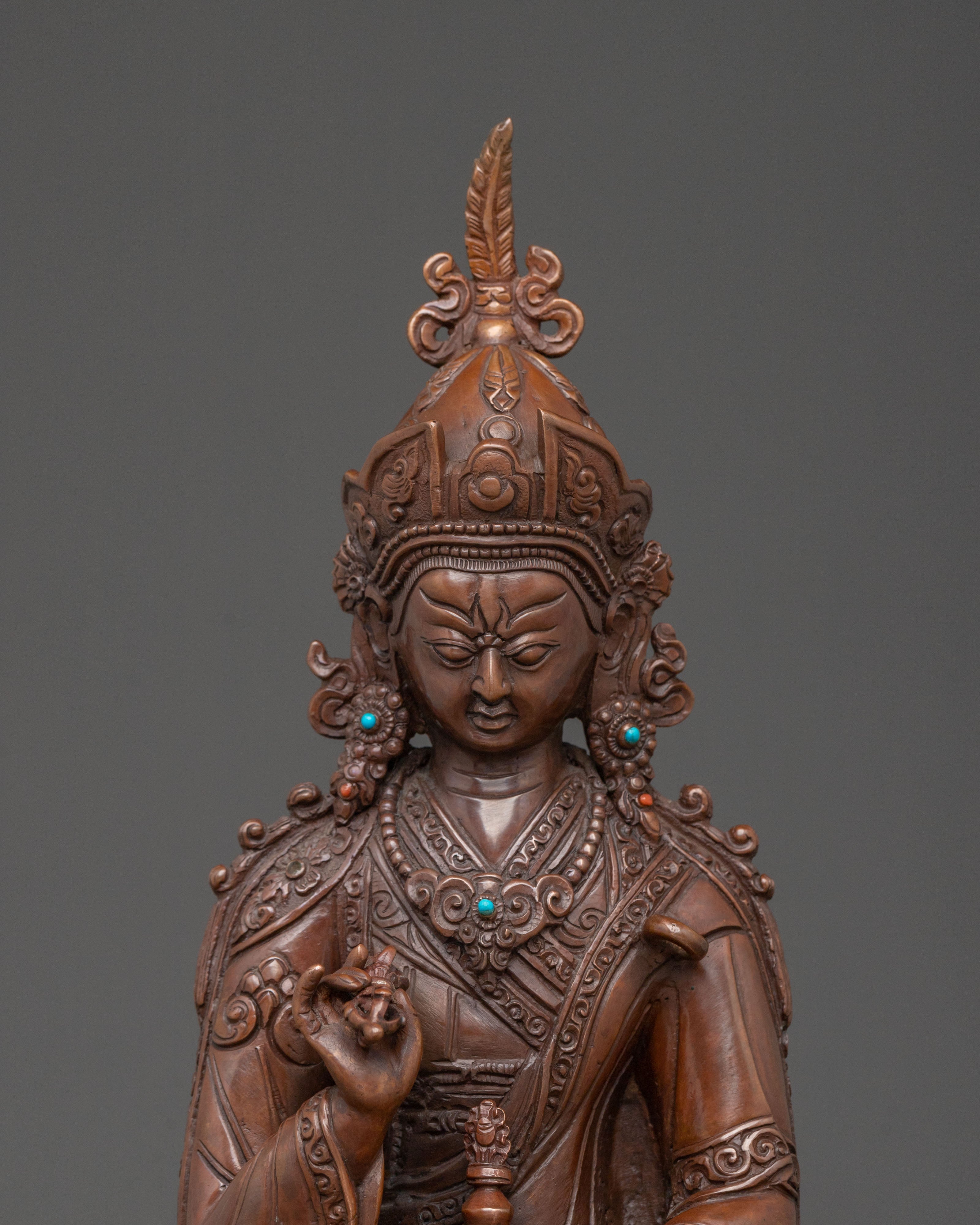 Guru Rinpoche with Eight Manifestation Sacred Statue Collection