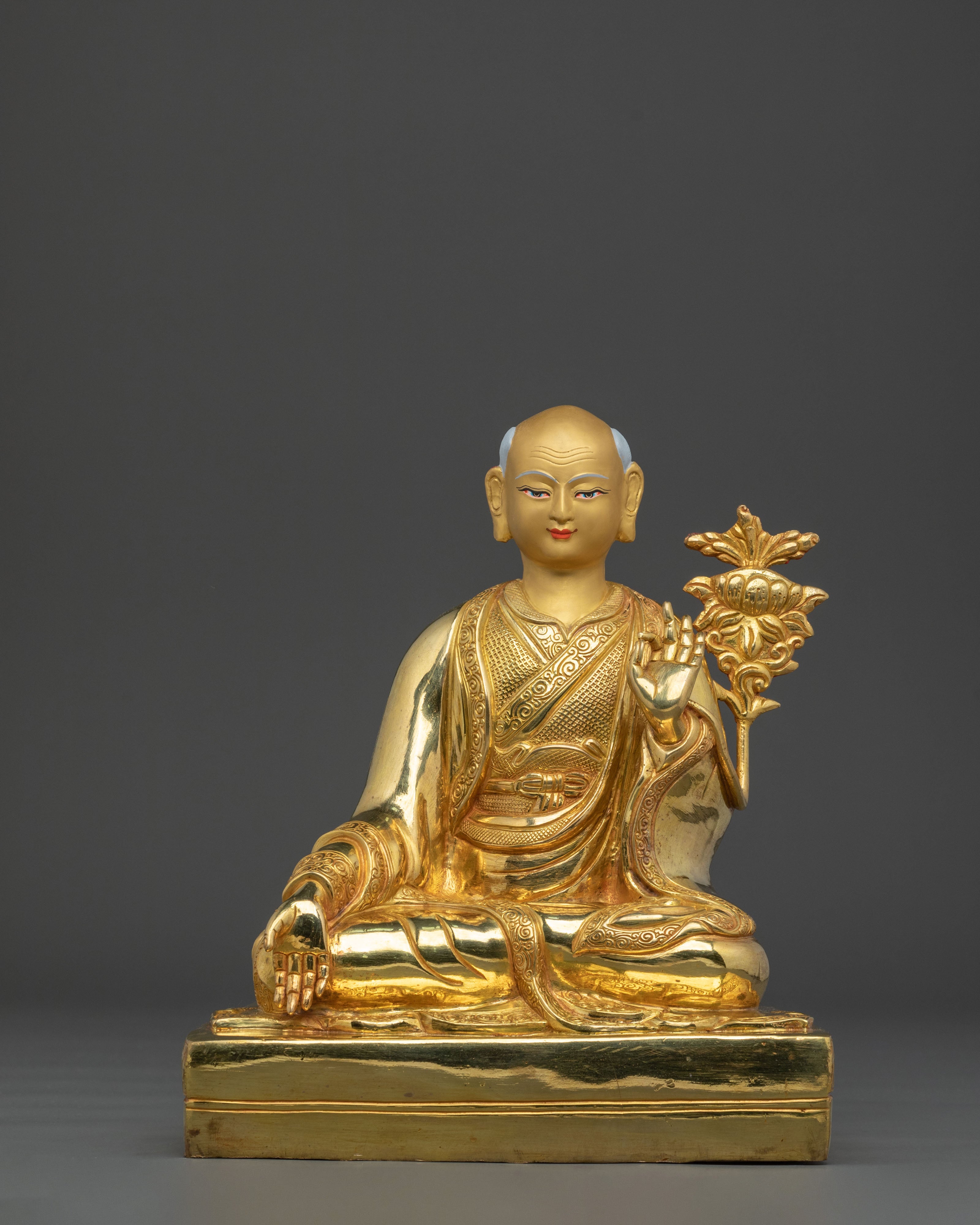 Handmade Shakya Master Statue Set | Sacred Collection