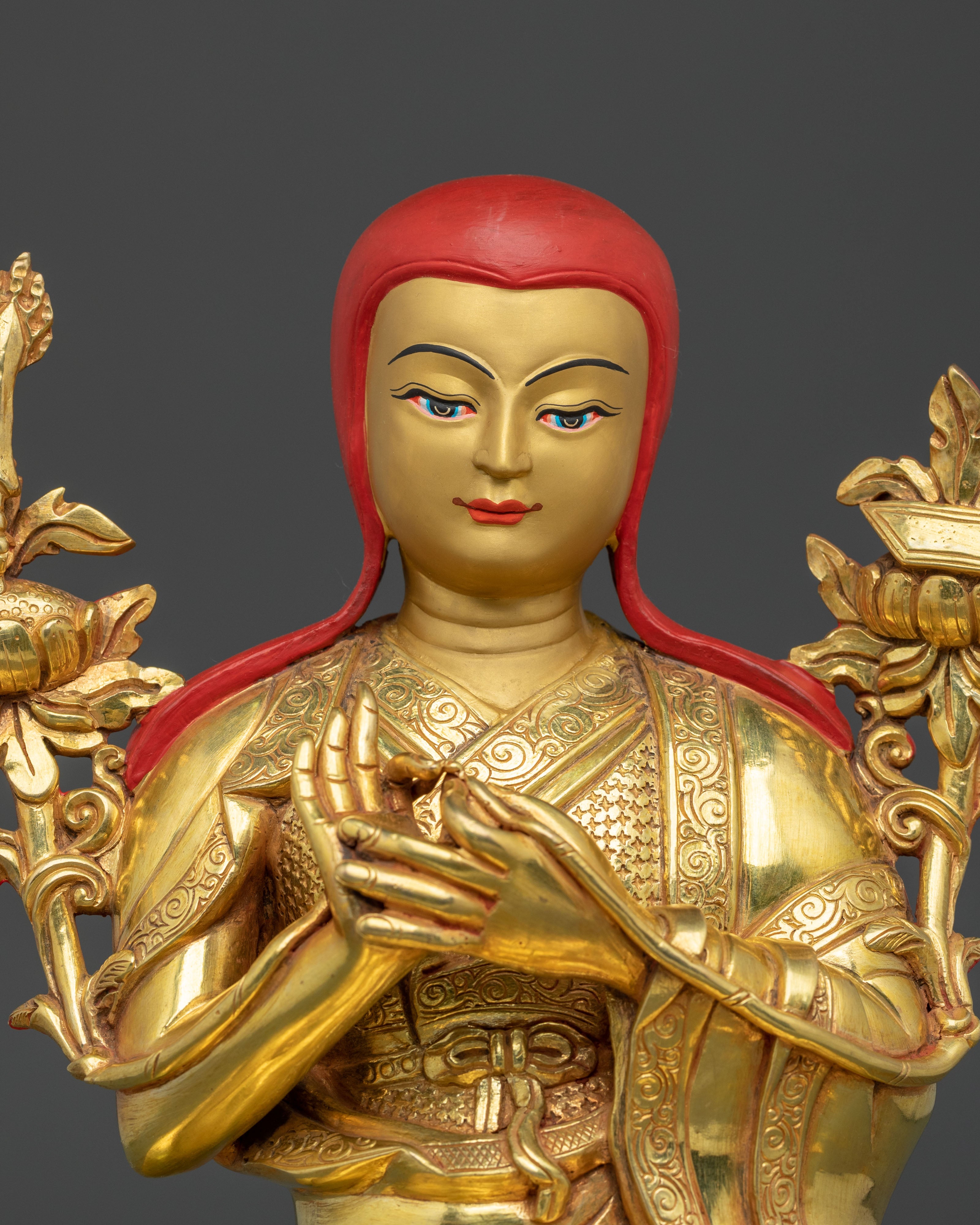 Handmade Shakya Master Statue Set | Sacred Collection