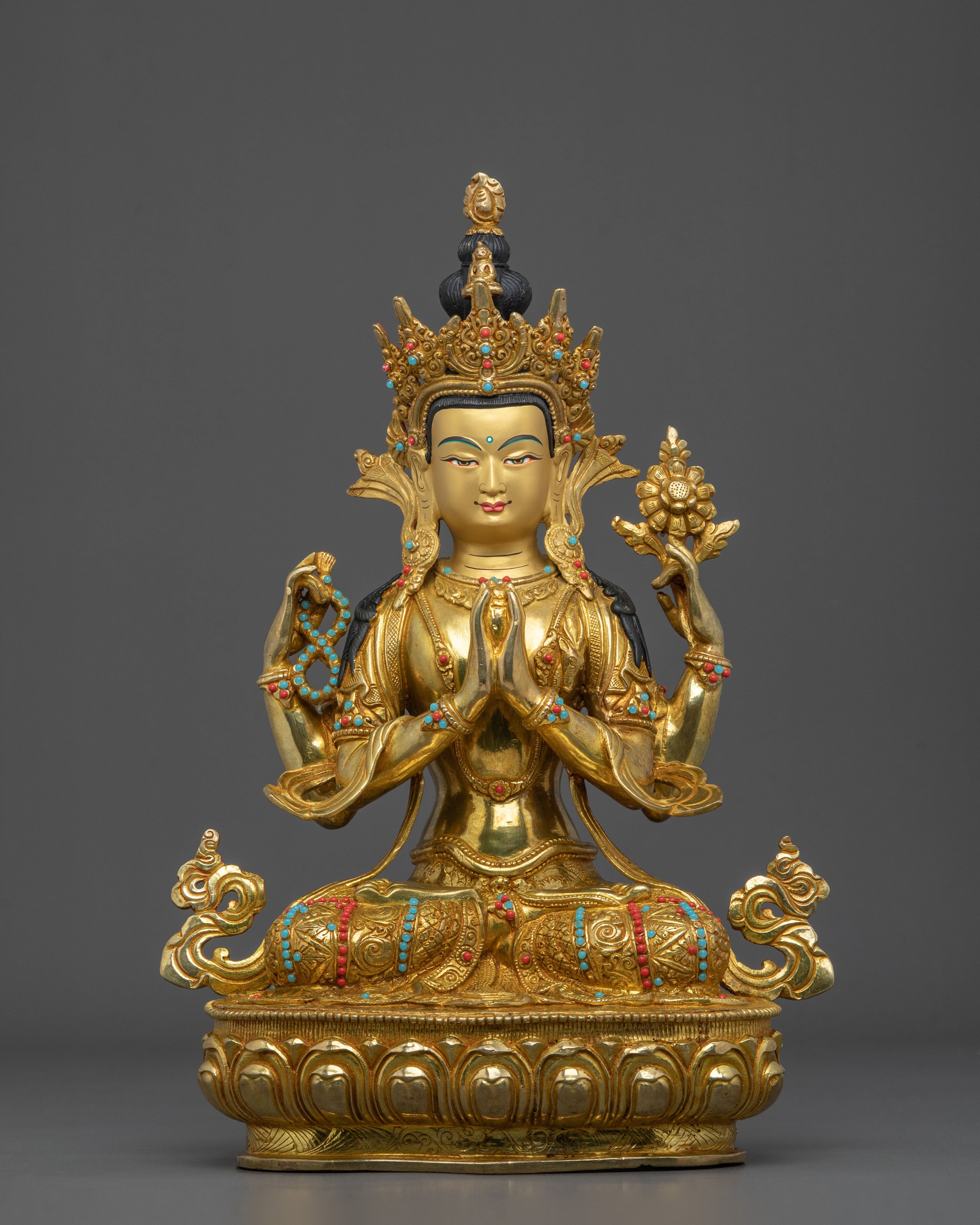 Handmade Buddha Dharma Sangha Statue Collection | Home Decor