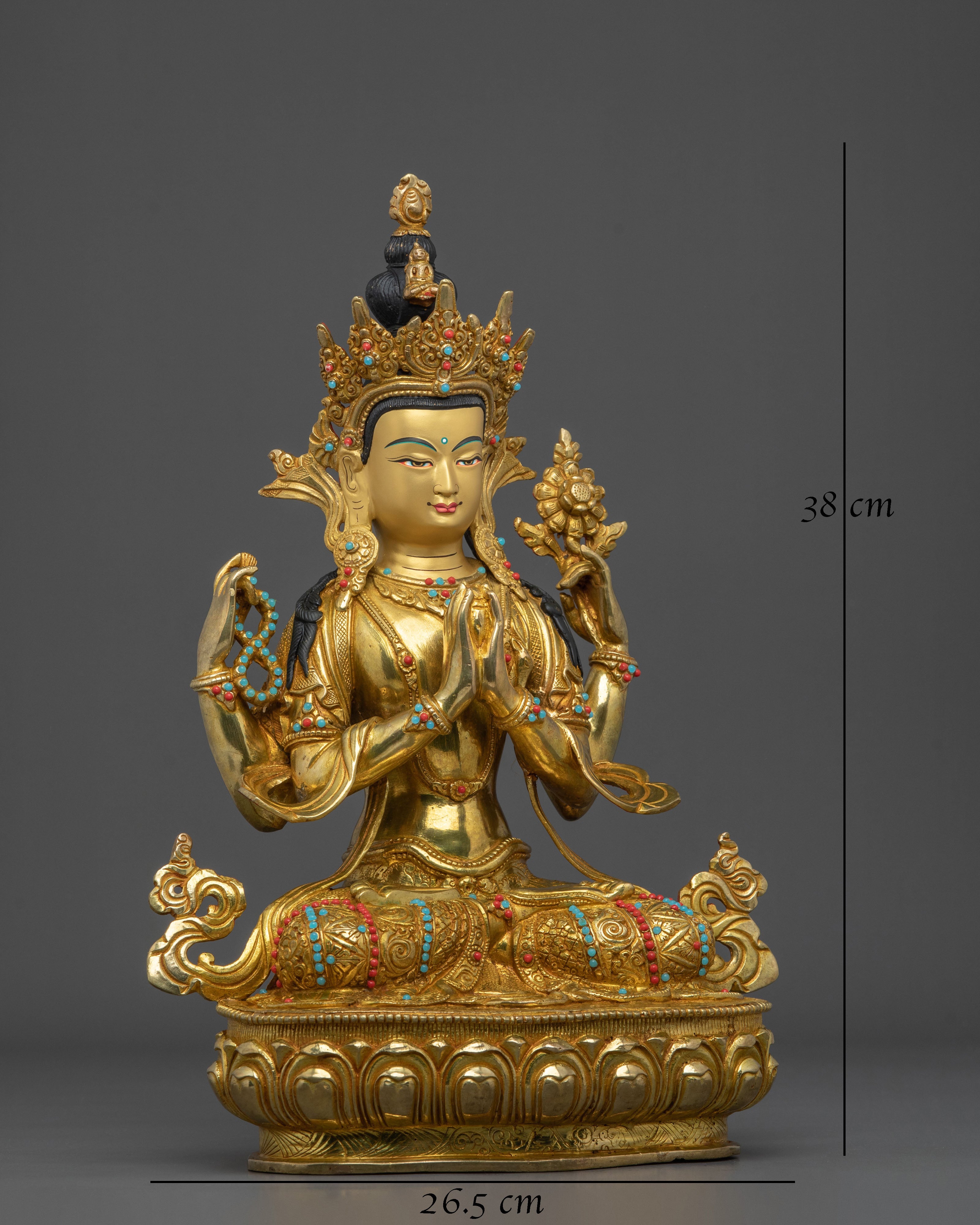 Handmade Buddha Dharma Sangha Statue Collection | Home Decor