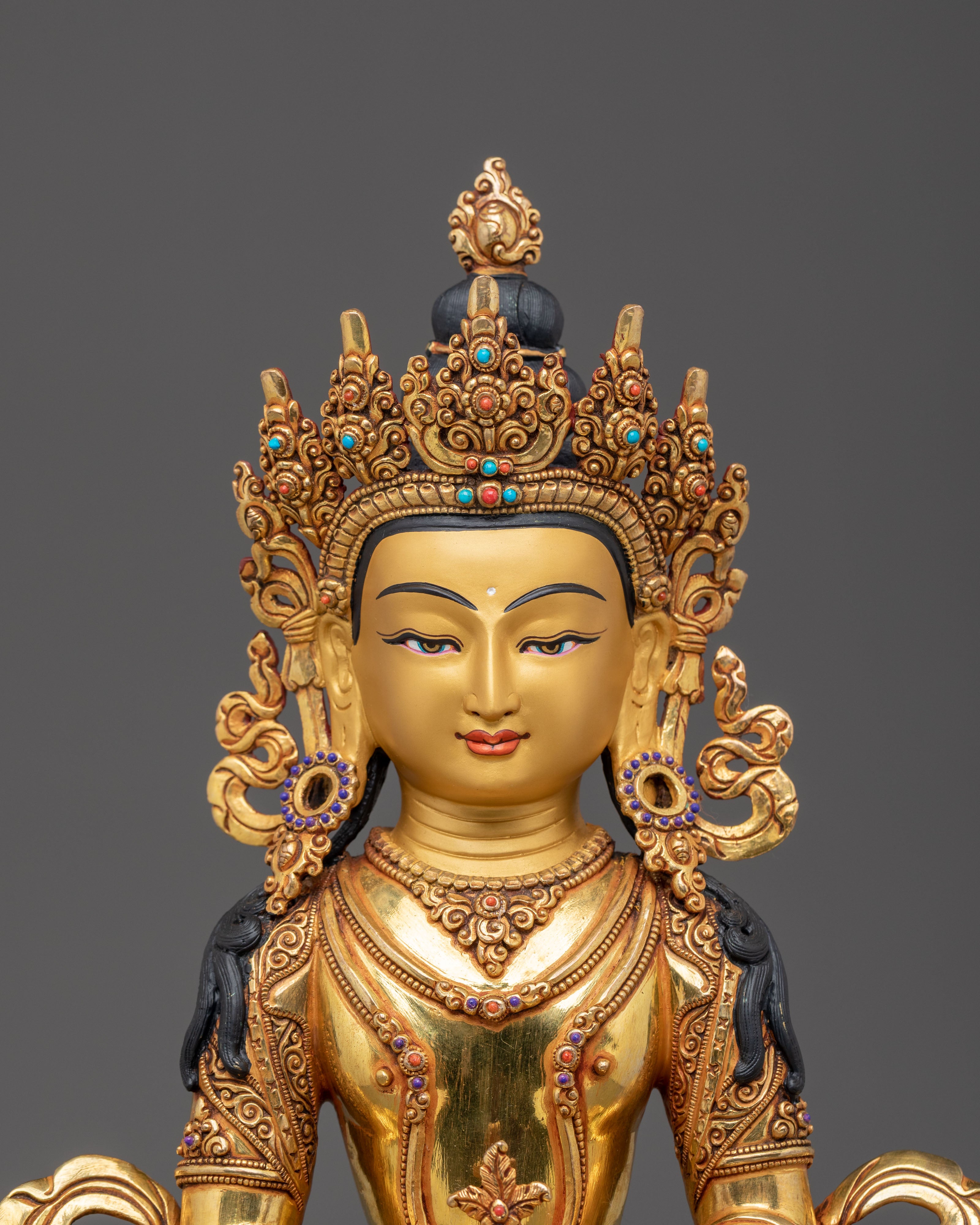 Three Long-Life Deities Statue Set | Tibetan Buddhist Figurine