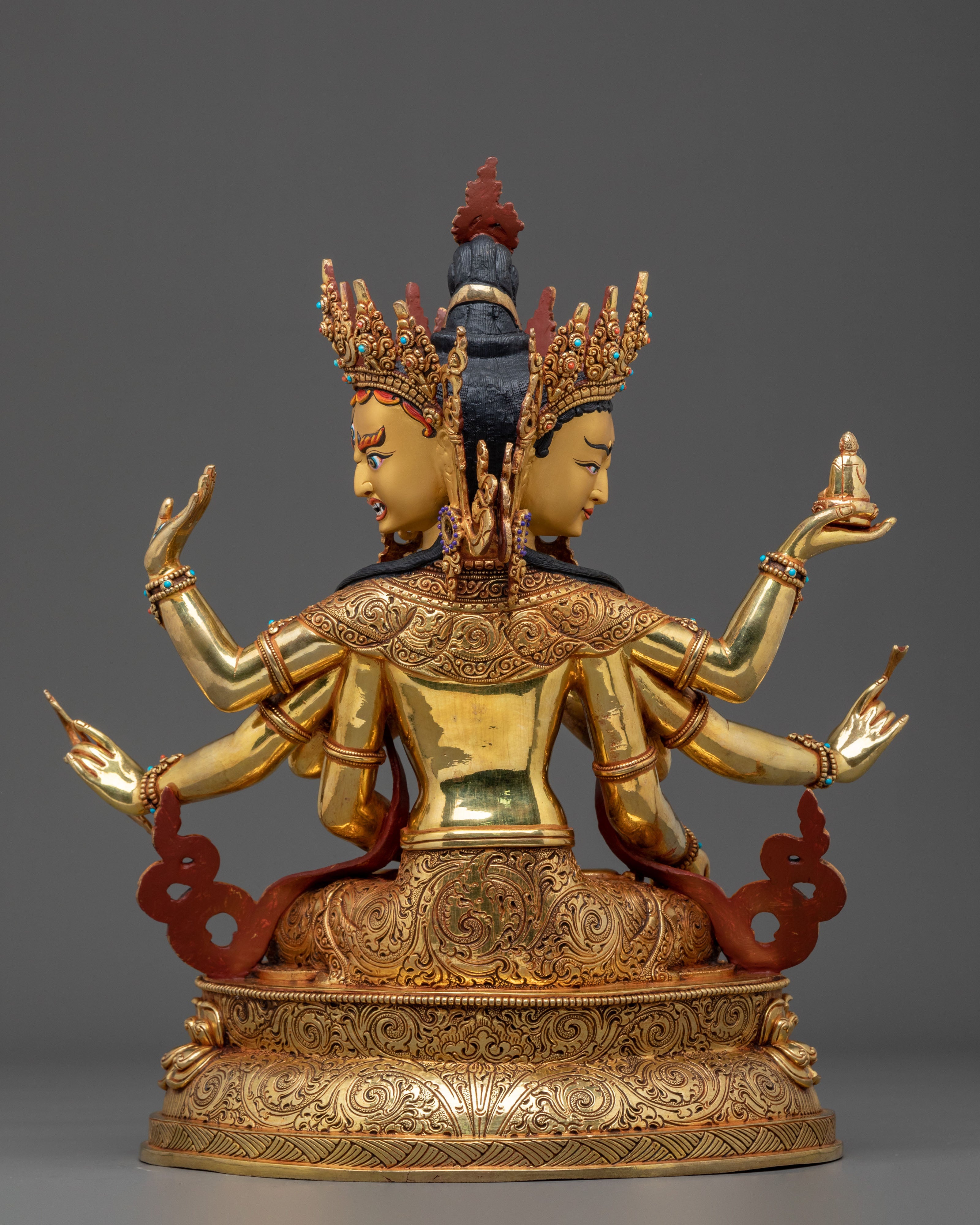 Three Long-Life Deities Statue Set | Tibetan Buddhist Figurine