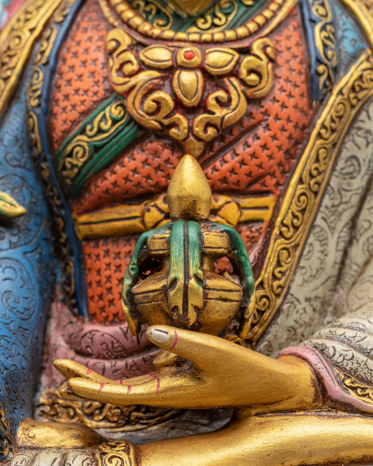Handmade Yuthok Statue | Sacred Buddhist Figurine