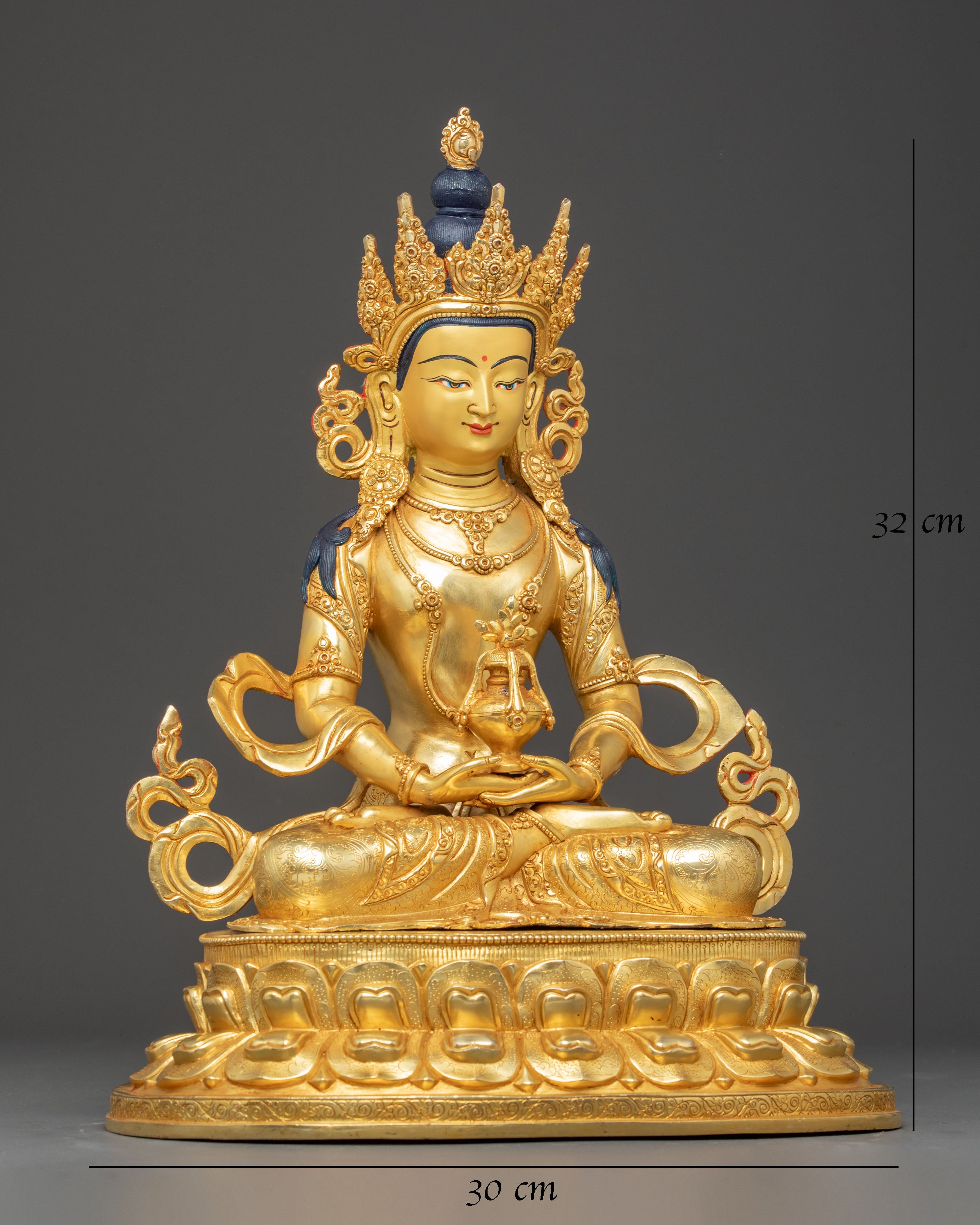 Golden Statue of Buddha Amitayus | Symbol of Longevity