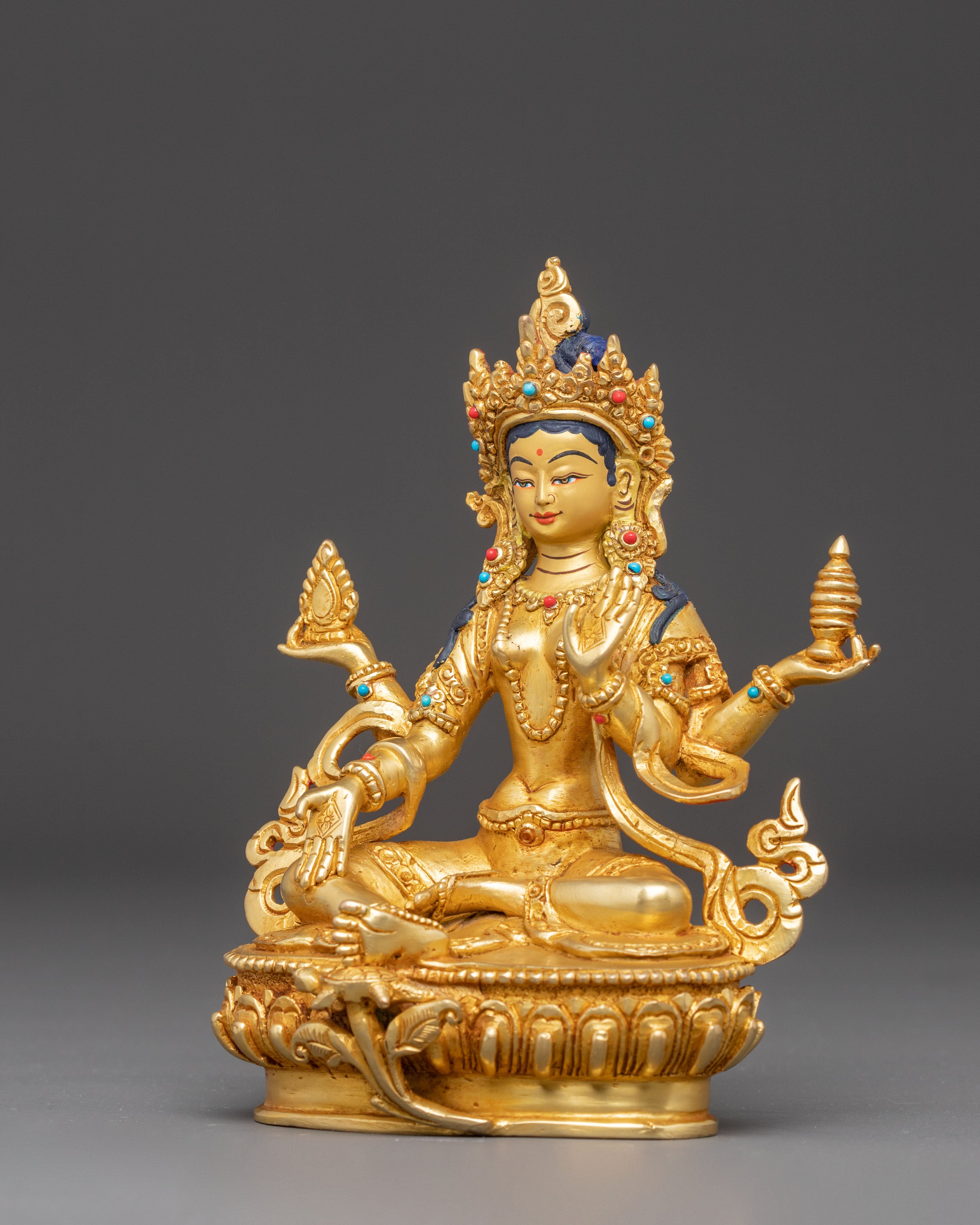 Laxmi Devi Golden Statue | Hindu Goddess of Wealth and Prosperity