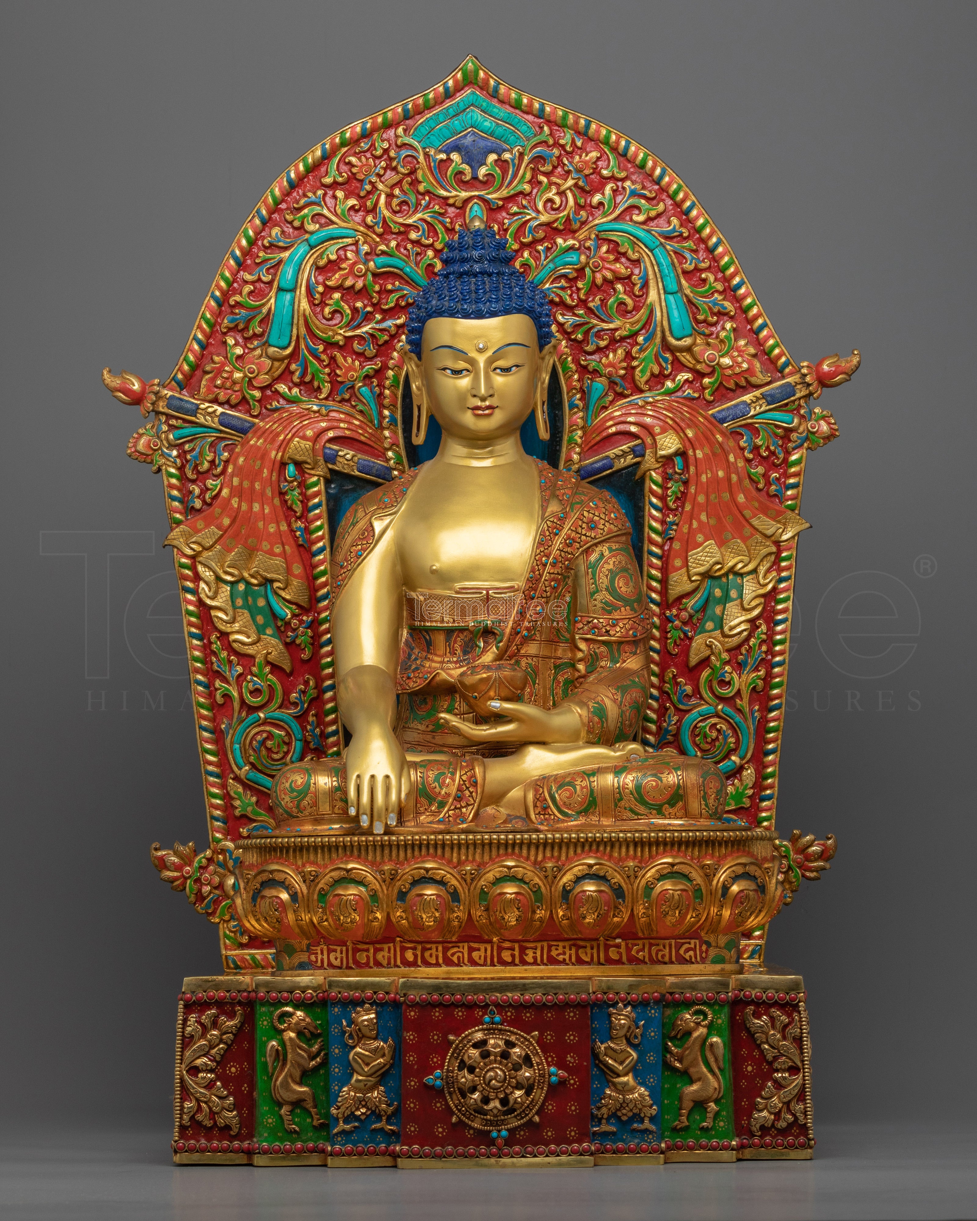 Hand-Carved Fasting Buddha Shakyamuni Statue | Buddhist Statue for Meditation