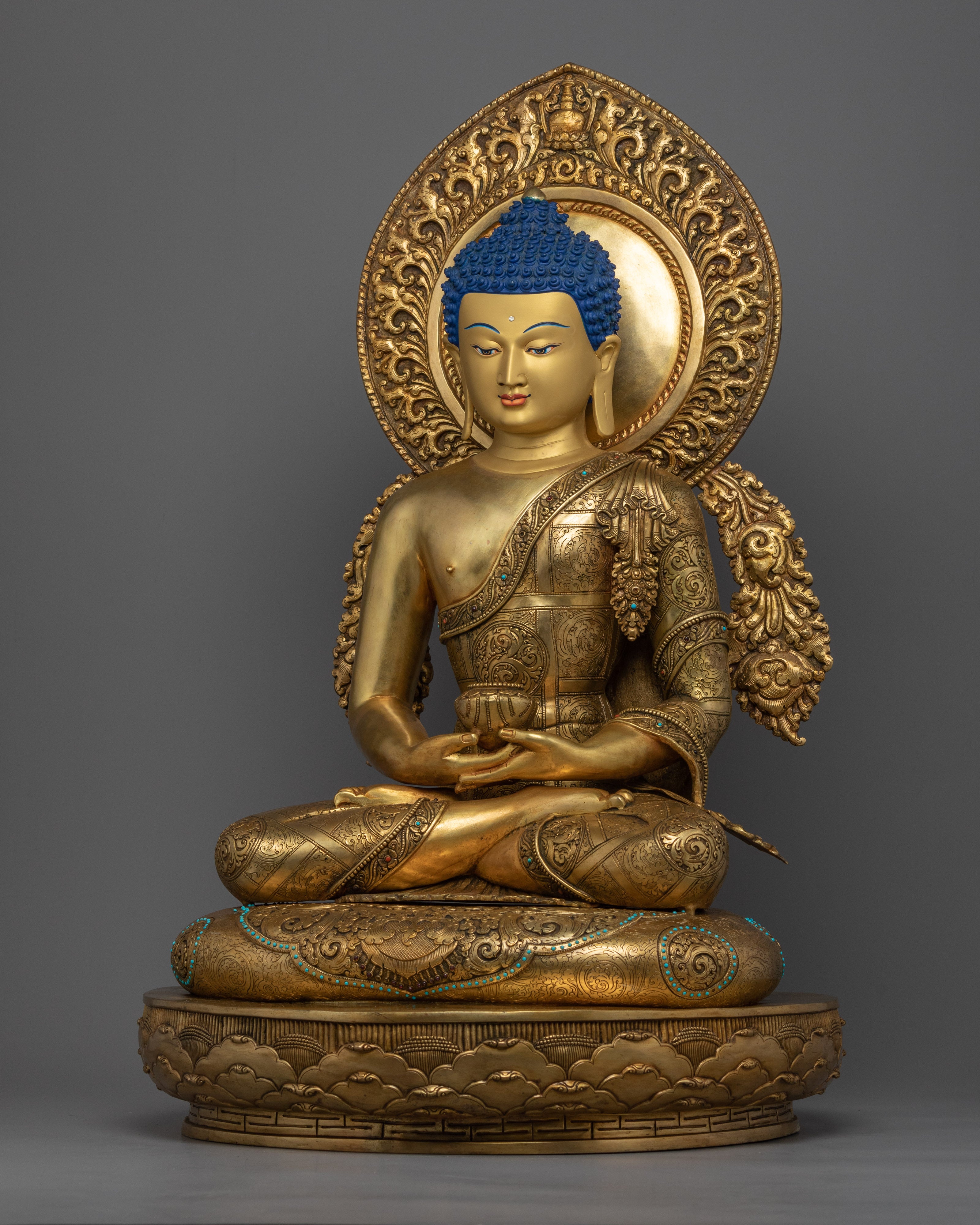 Amitabha Buddha Chant Practice Statue | Hand-Carved Buddhist Statues