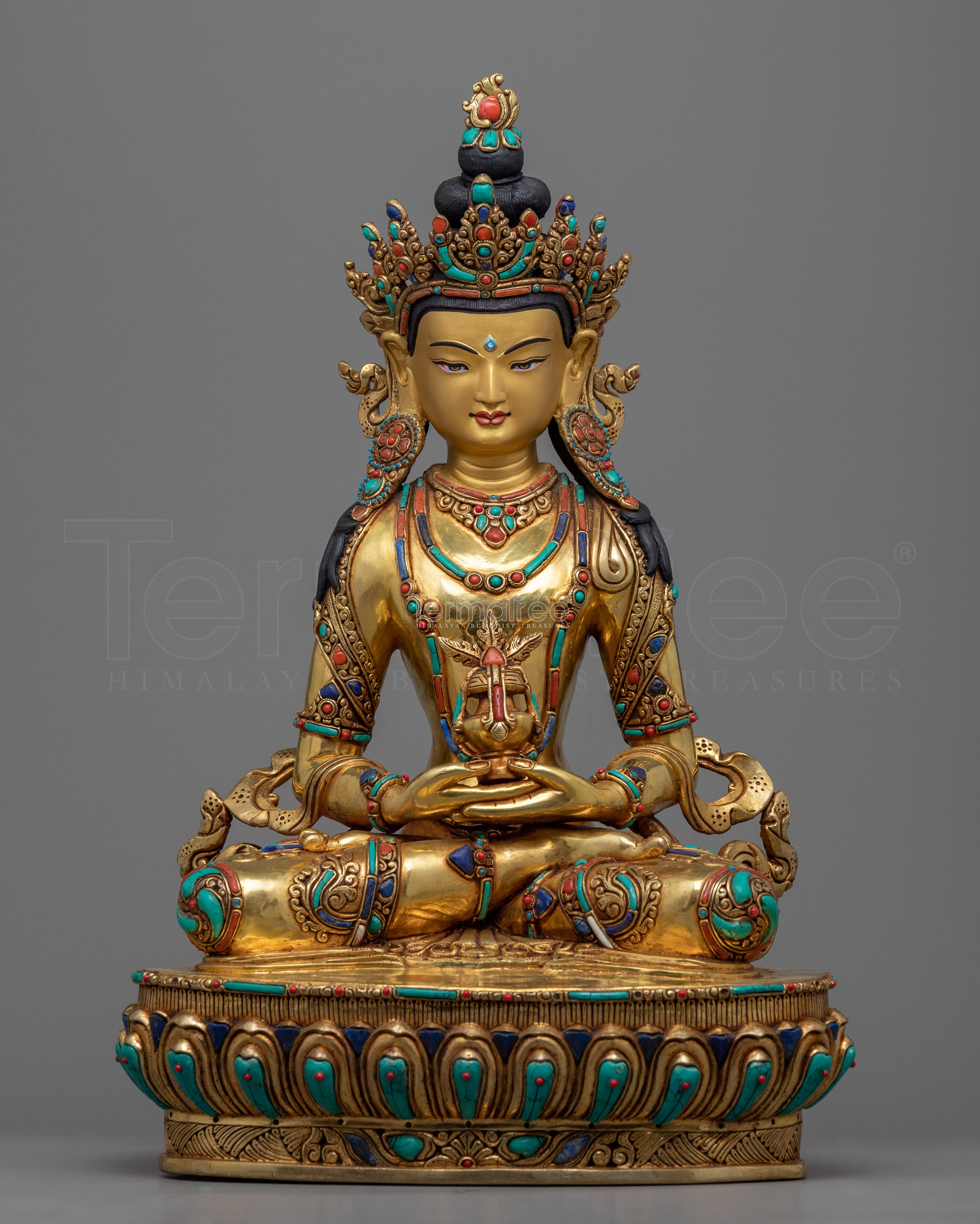Amitayus of Pure Land Buddhism Meditation Practice Statue | Himalayan Buddhist Statue