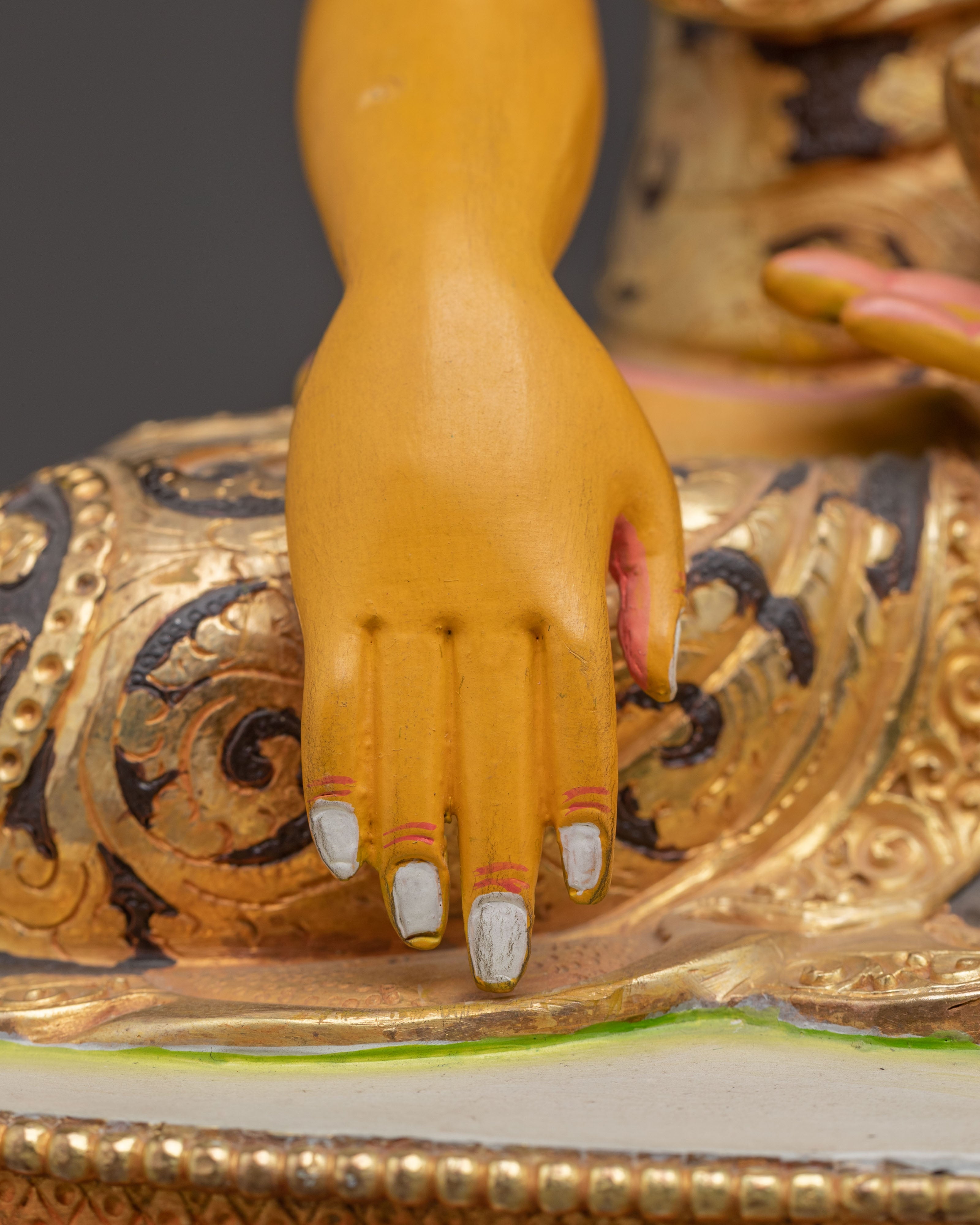 Handmade Tibetan Shakyamuni Buddha Golden Art | Historical Buddha