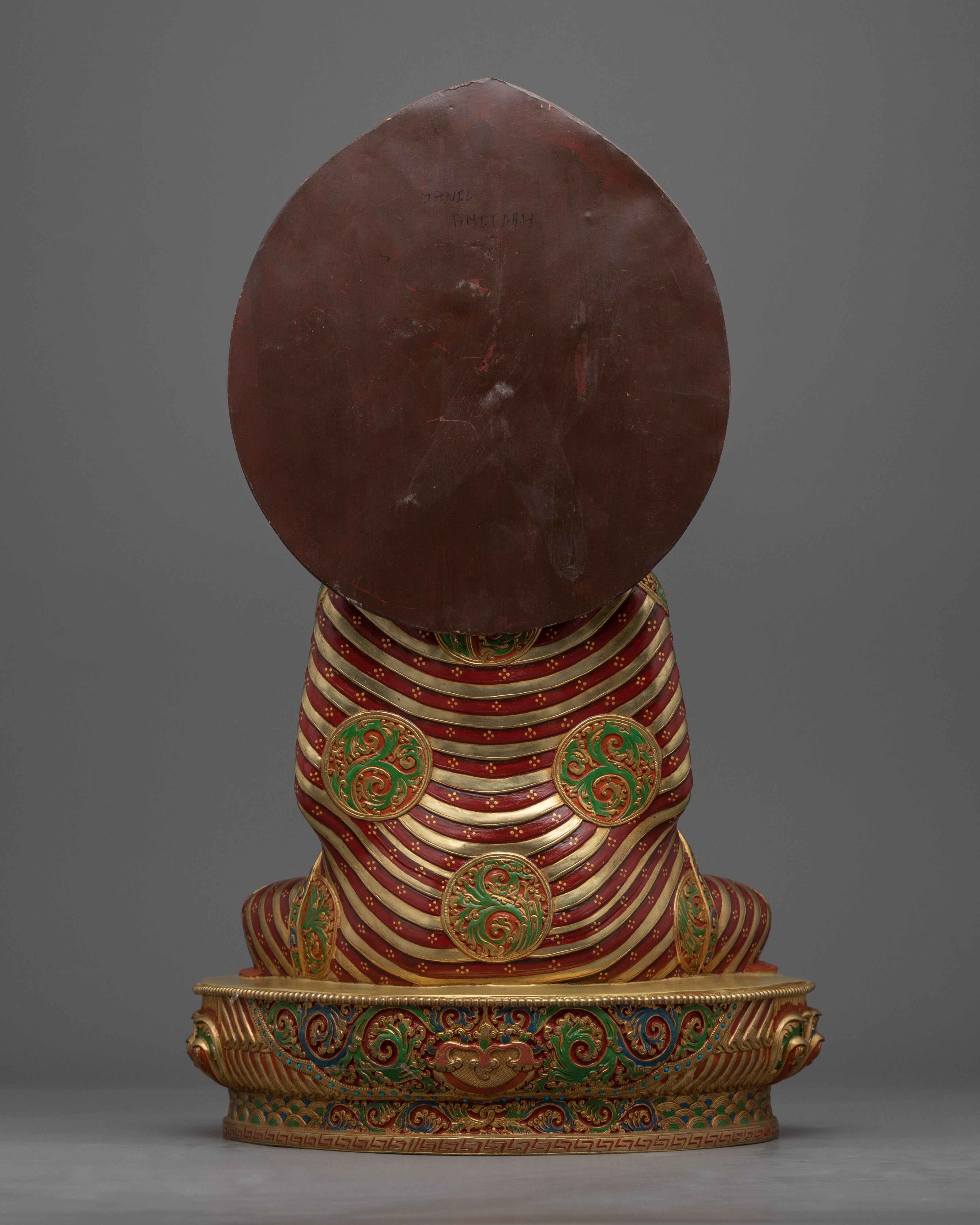 Serene Copper Buddha Amitabha Statue for Meditation | Traditional Himalayan Art