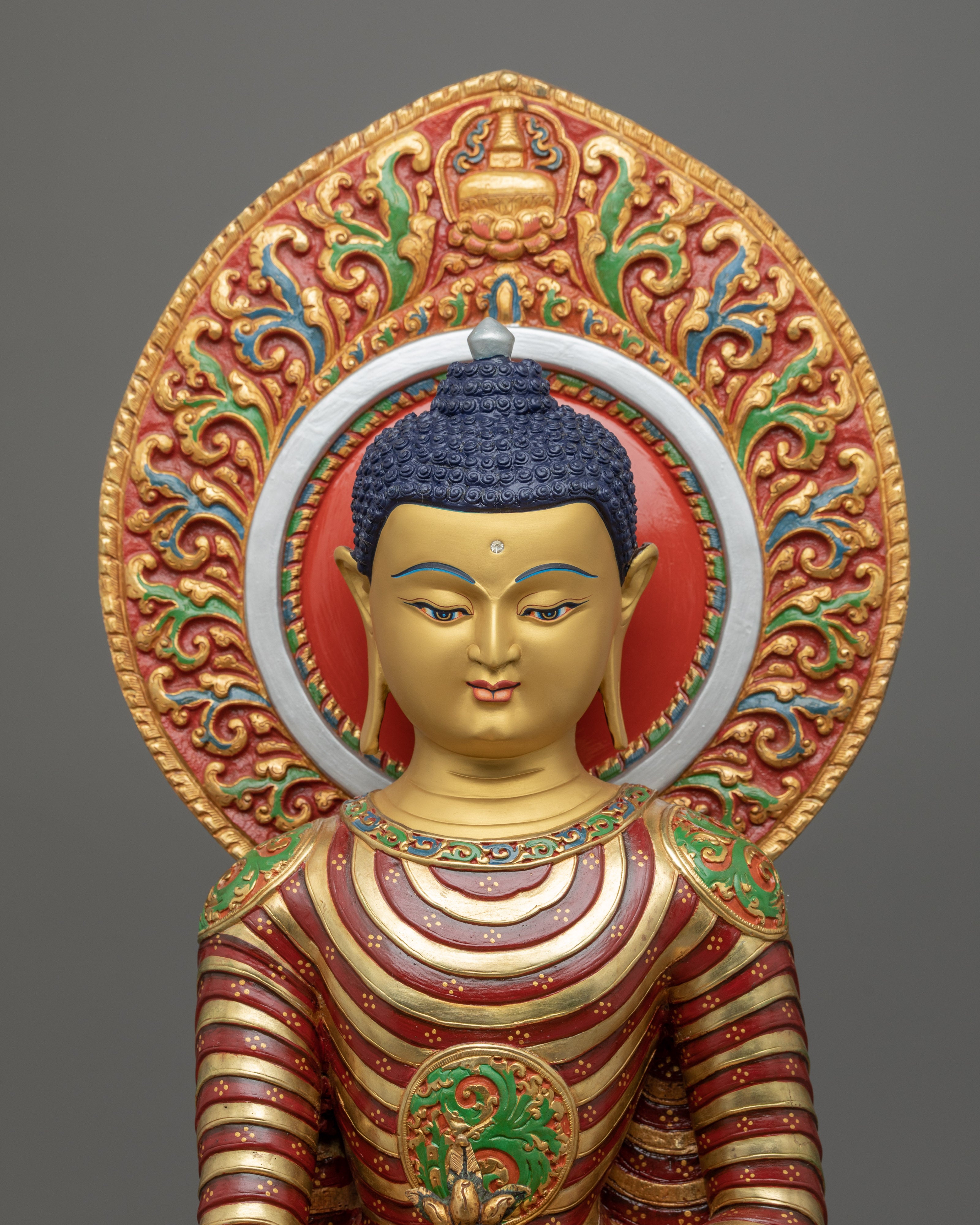 Healing Medicine Buddha Statuette for Meditation and Ritual | Finely Hand-Carved Buddhist Statue