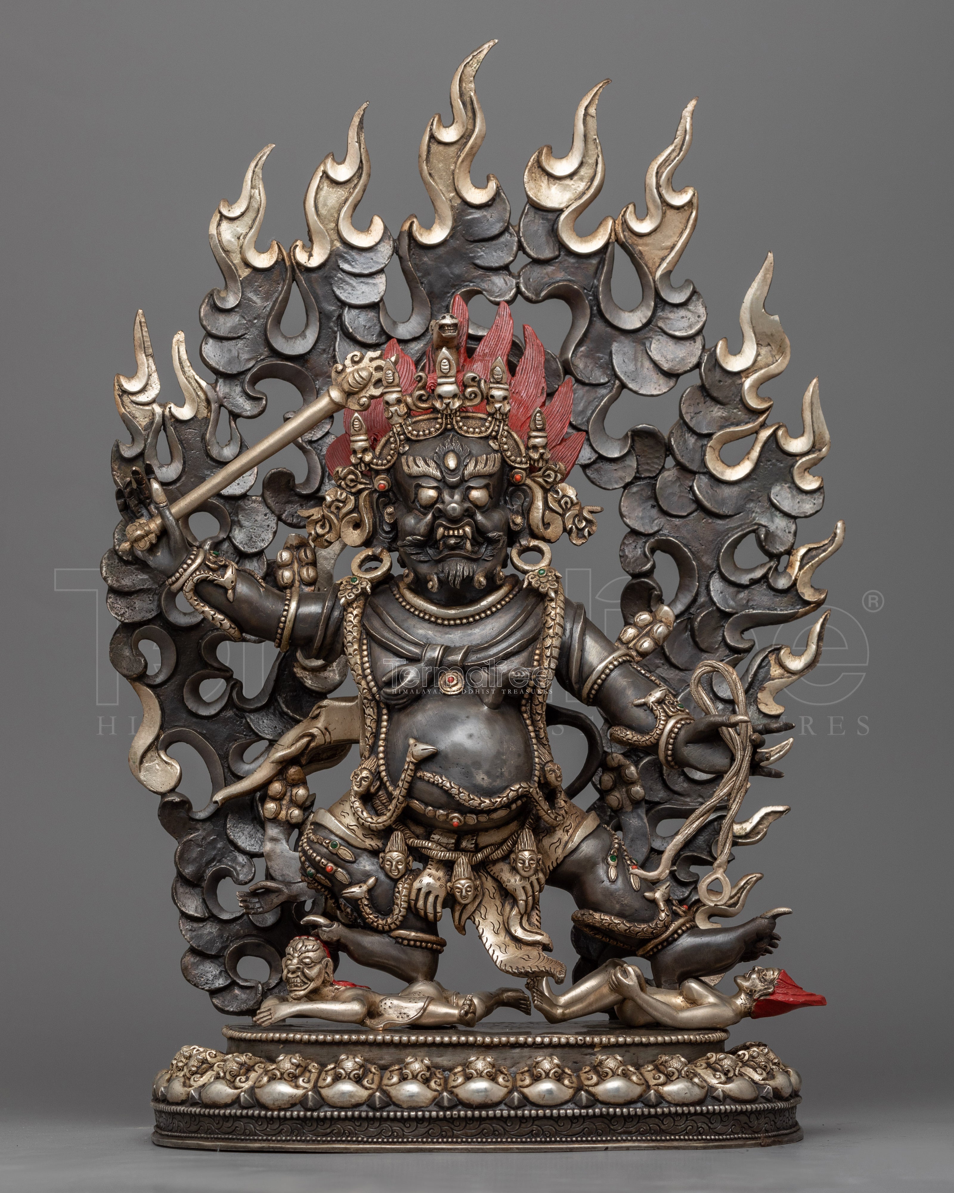 Oxidized Copper Ucchusma Statue | Great Strength Furious Diamond Ucchuṣma