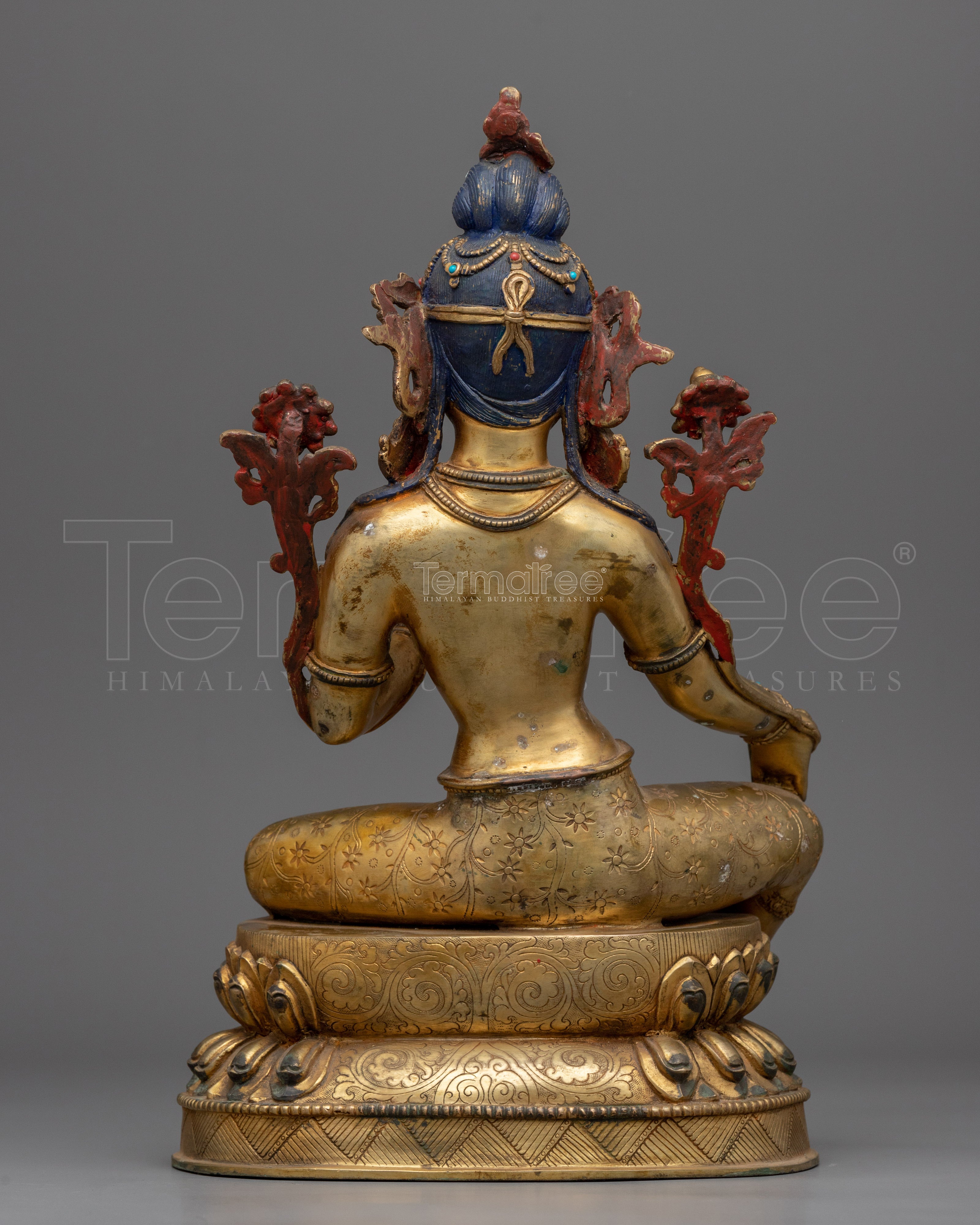 Beautiful Green Tara Statue for Meditation | Traditional Handcrafted Buddhist Art