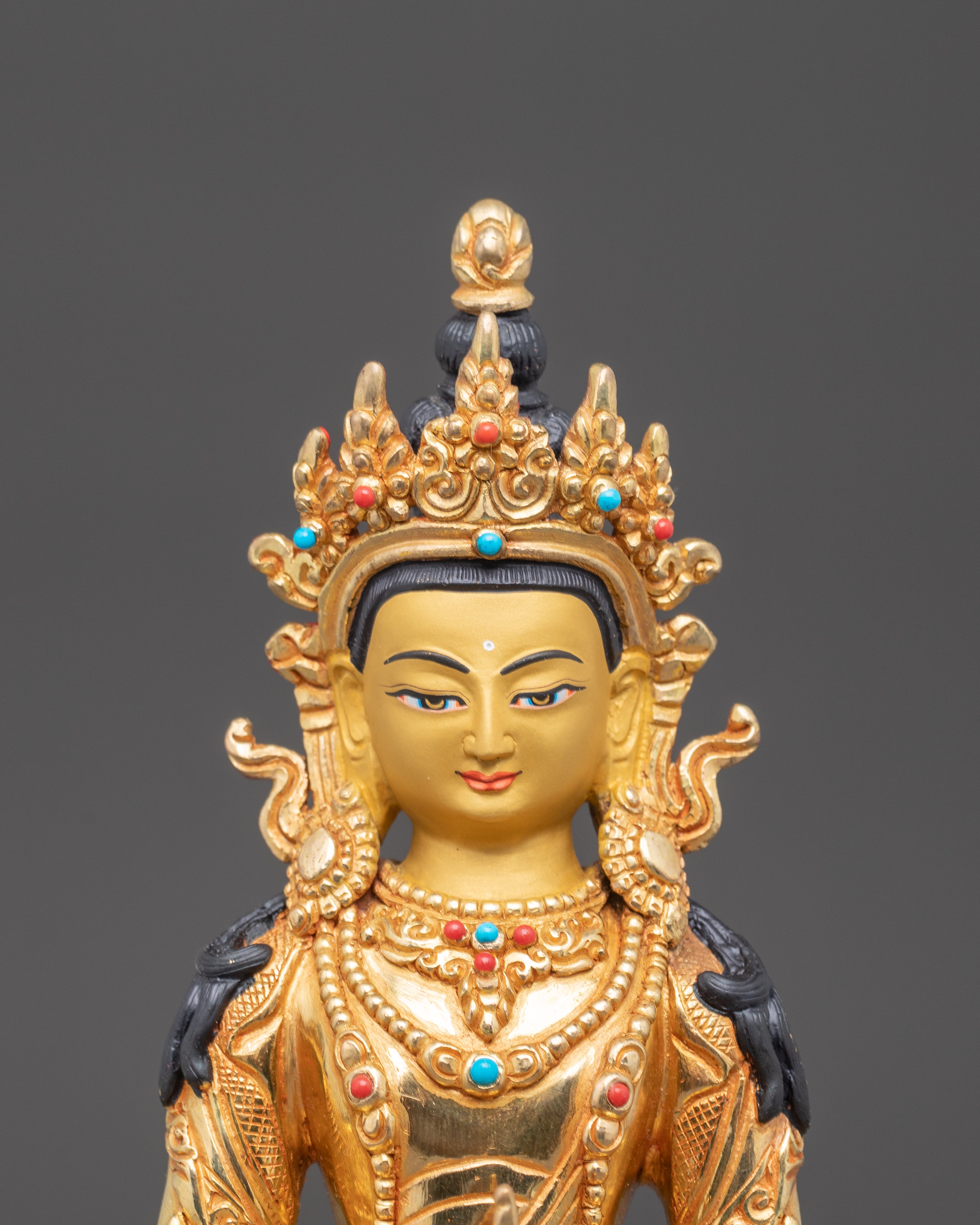Amitayus Sculpture: Buddha of Infinite Life | Nepalese Handmade Art