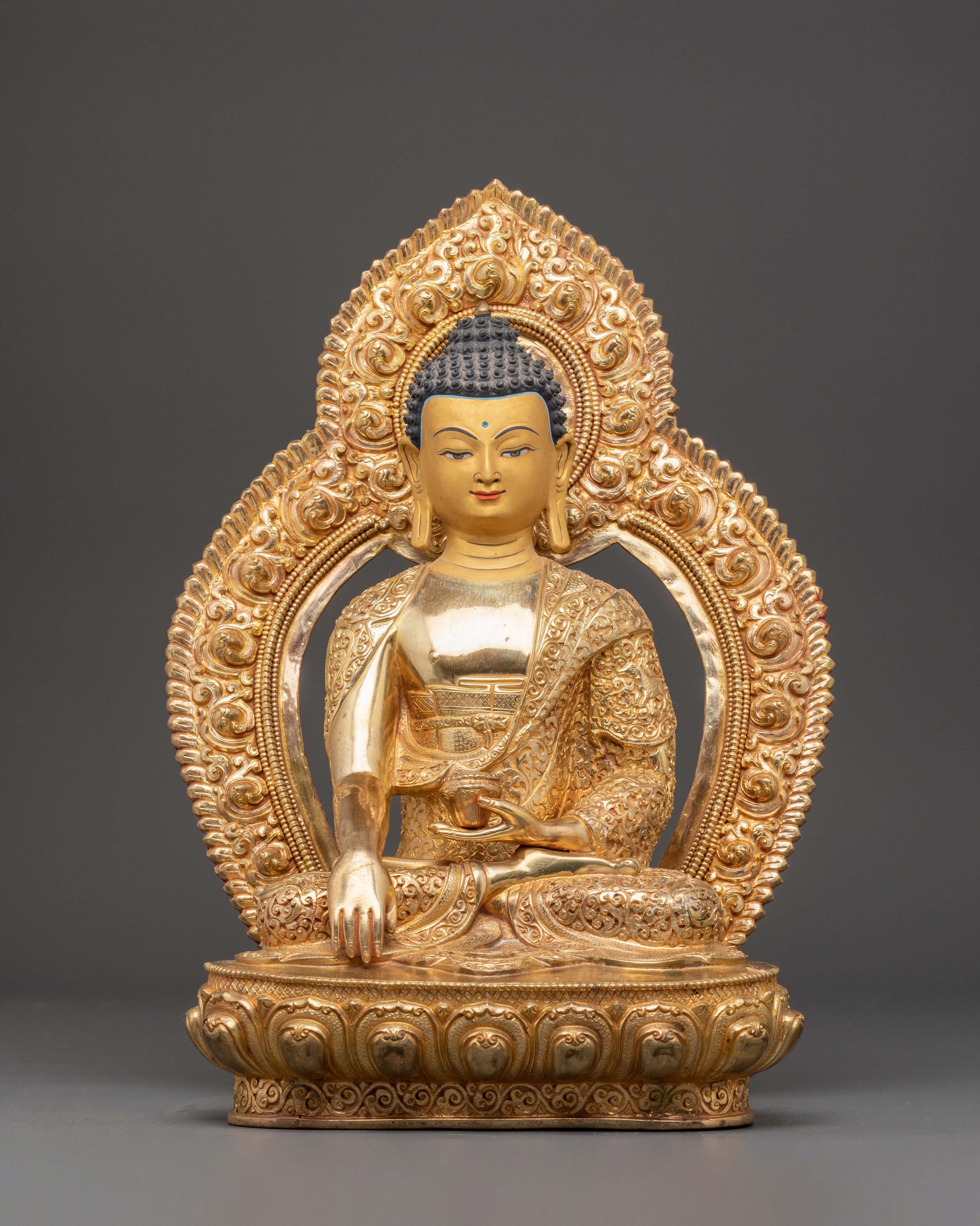 Handmade Tibetan Shakyamuni Buddha Copper Artwork