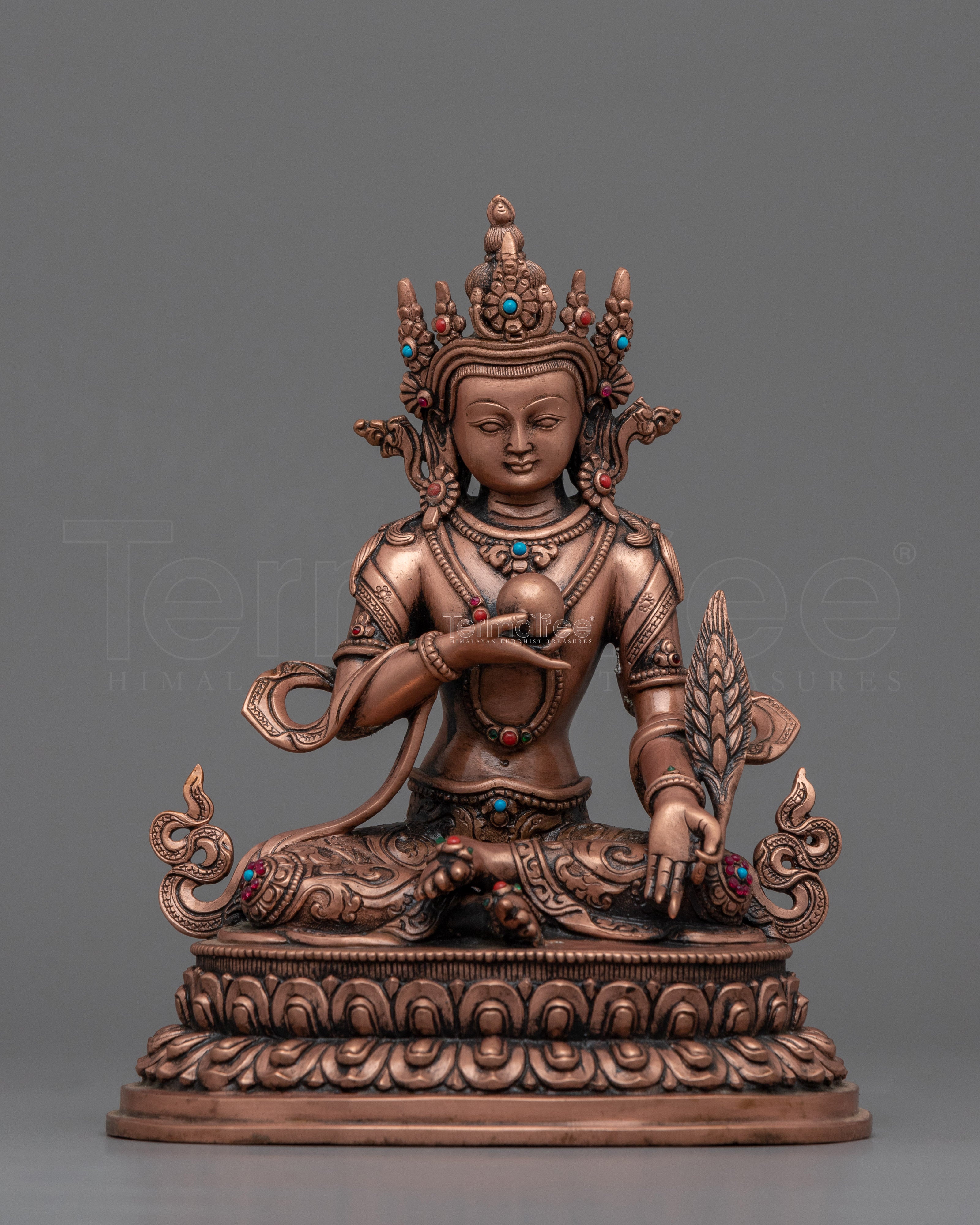 Kshitigarbha Bodhisattva Statue | Traditional Tibetan Style Buddhist Statue of Bodhisattva