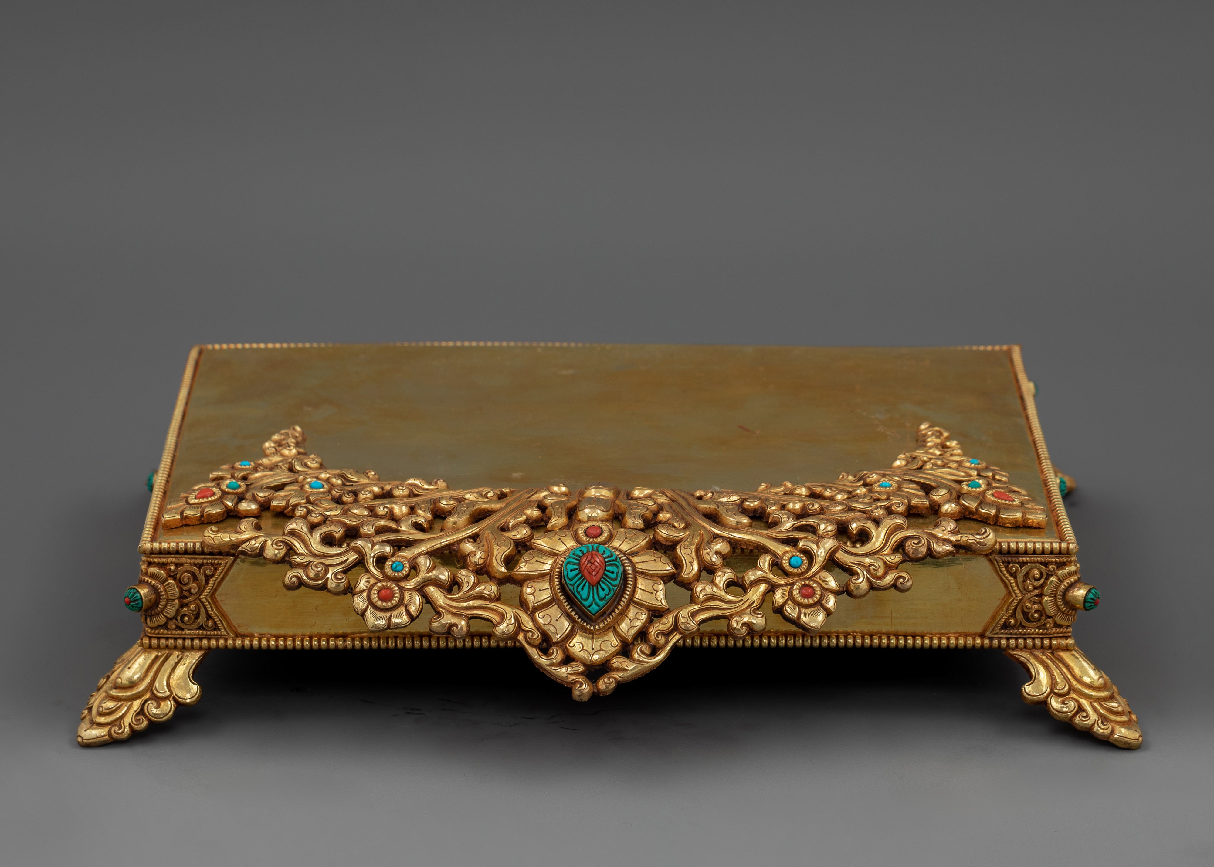 24K Gold Gilded Dzambhala Rituals Figure | The Wealth Deity of Prosperity