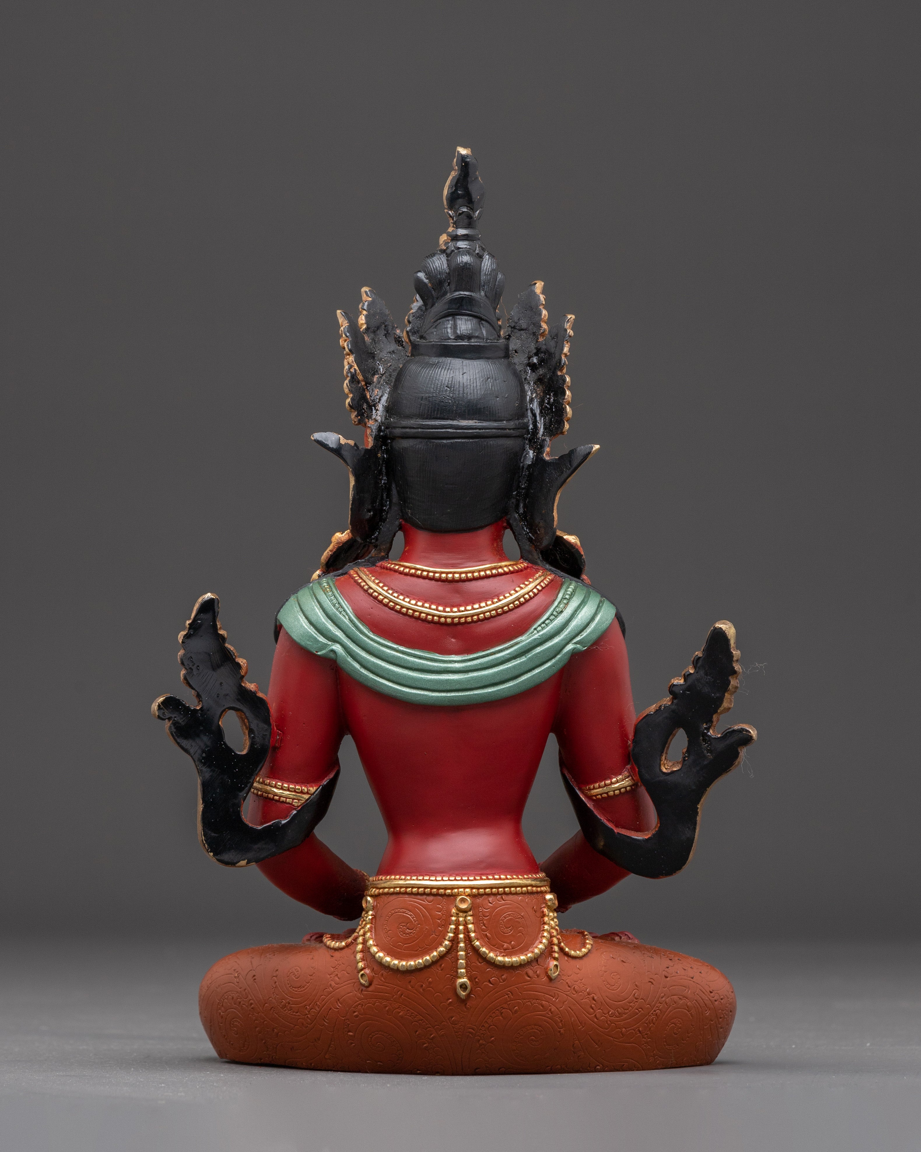 Amitayus Buddha from Pure Land | Gold Gilded Statue