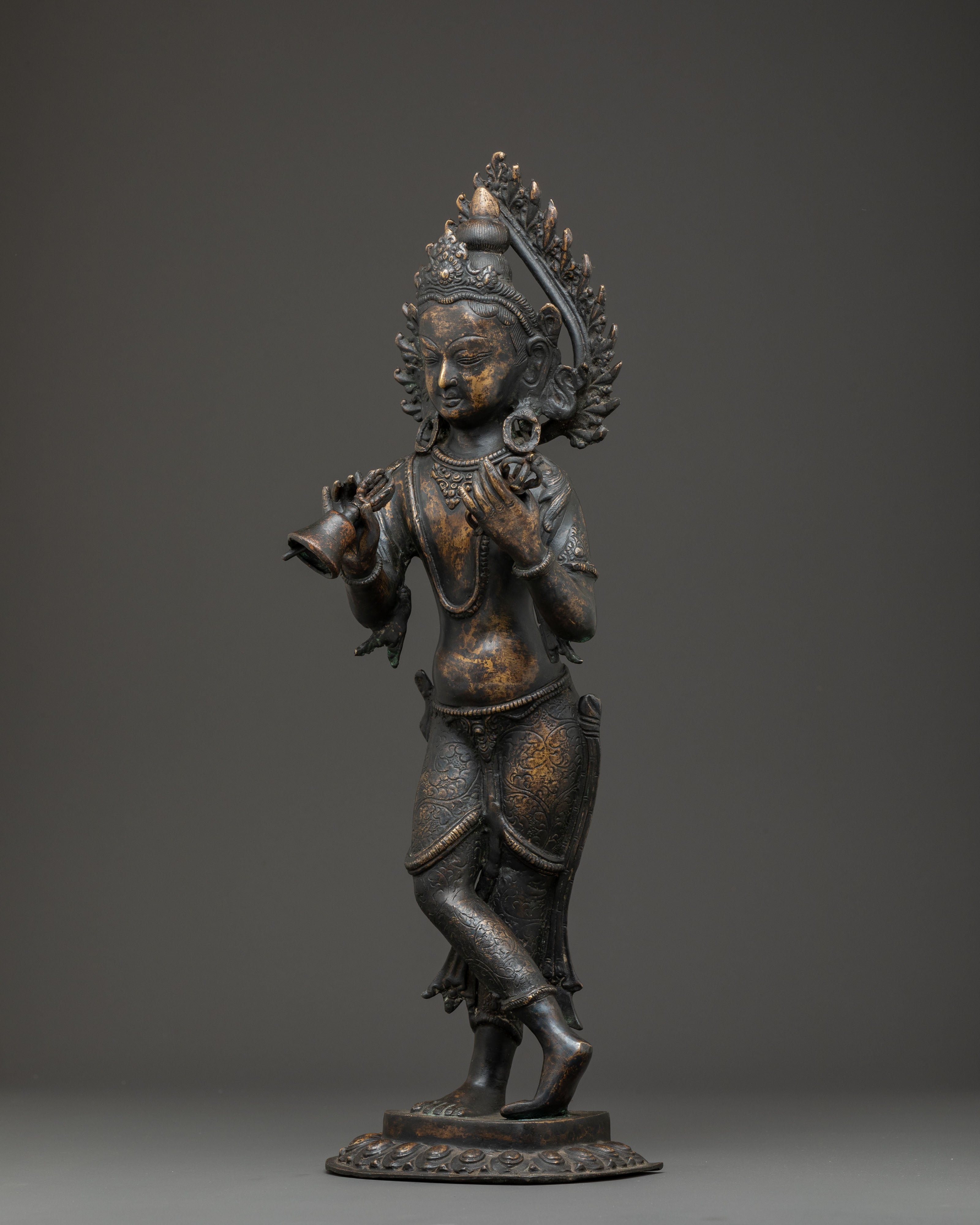 Handmade Copper Statue of Standing Vajrasattva