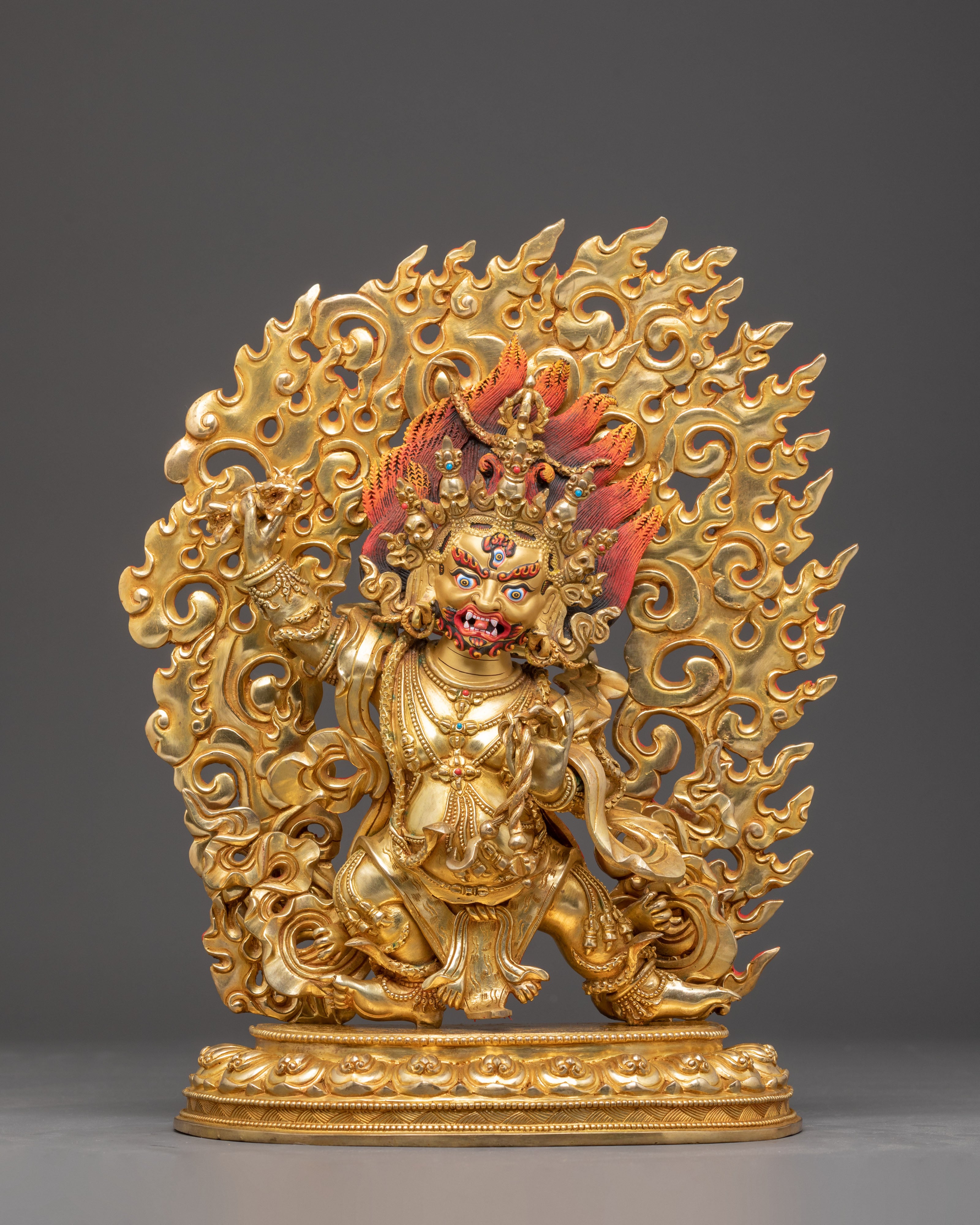 Powerful Copper Statue of Vajrapani