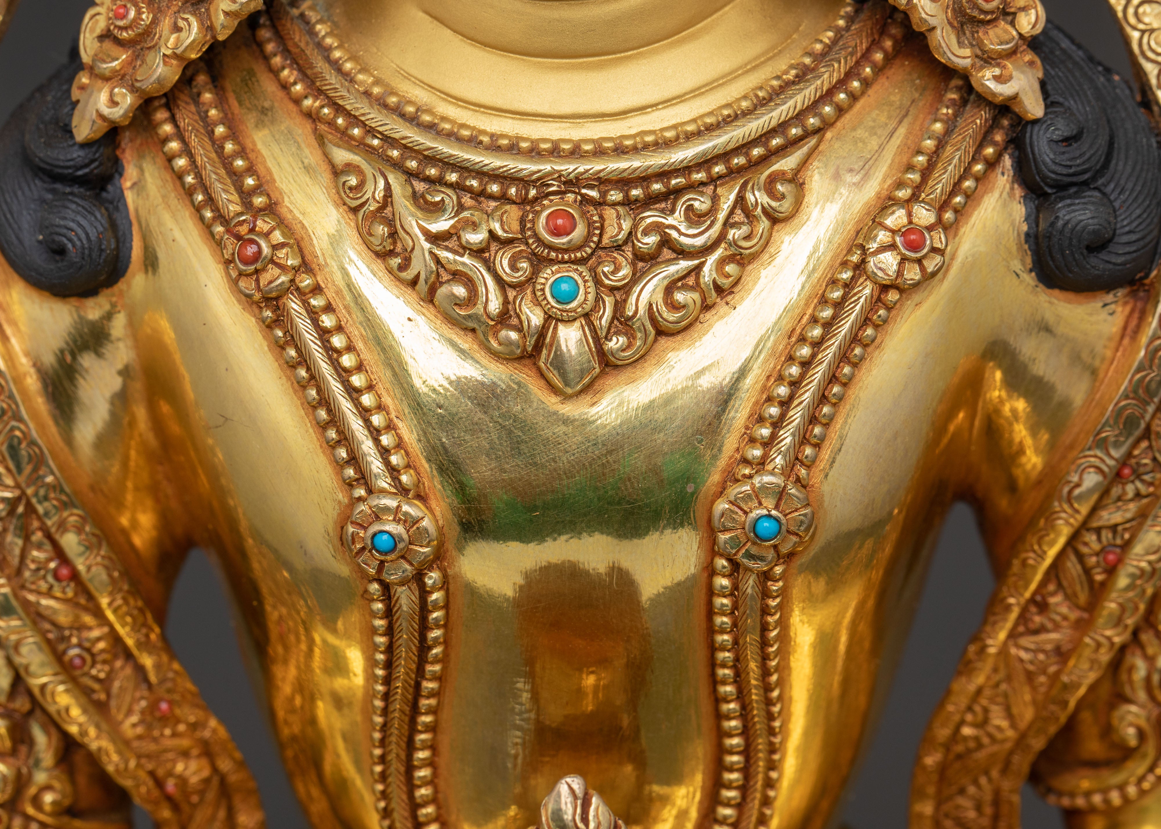 Handmade Statue of Long-Life Buddha Amitayus | Buddha of Infinite Life