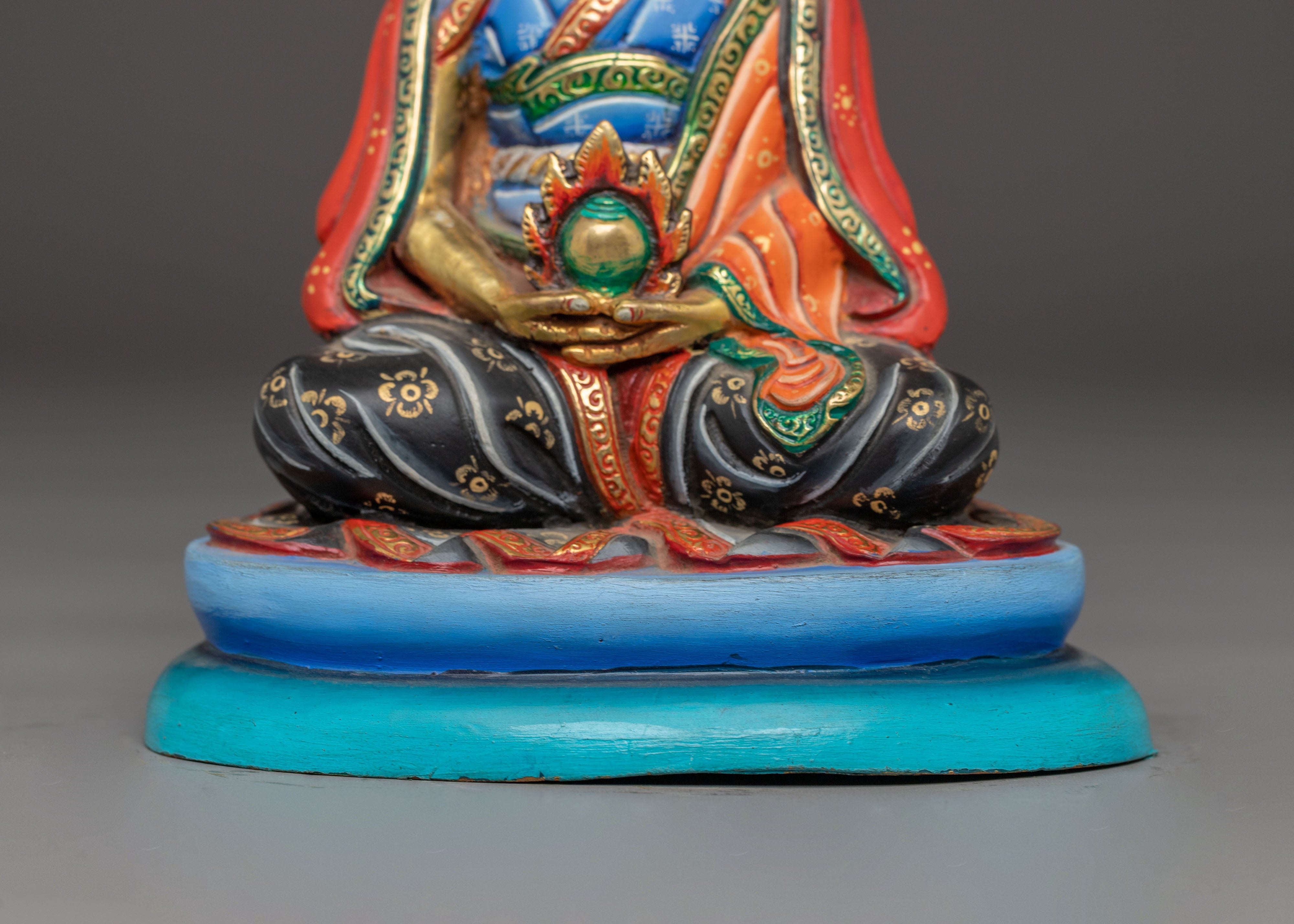 Handmade Buddhist Guru Gampopa Art | Traditional Himalayan Art