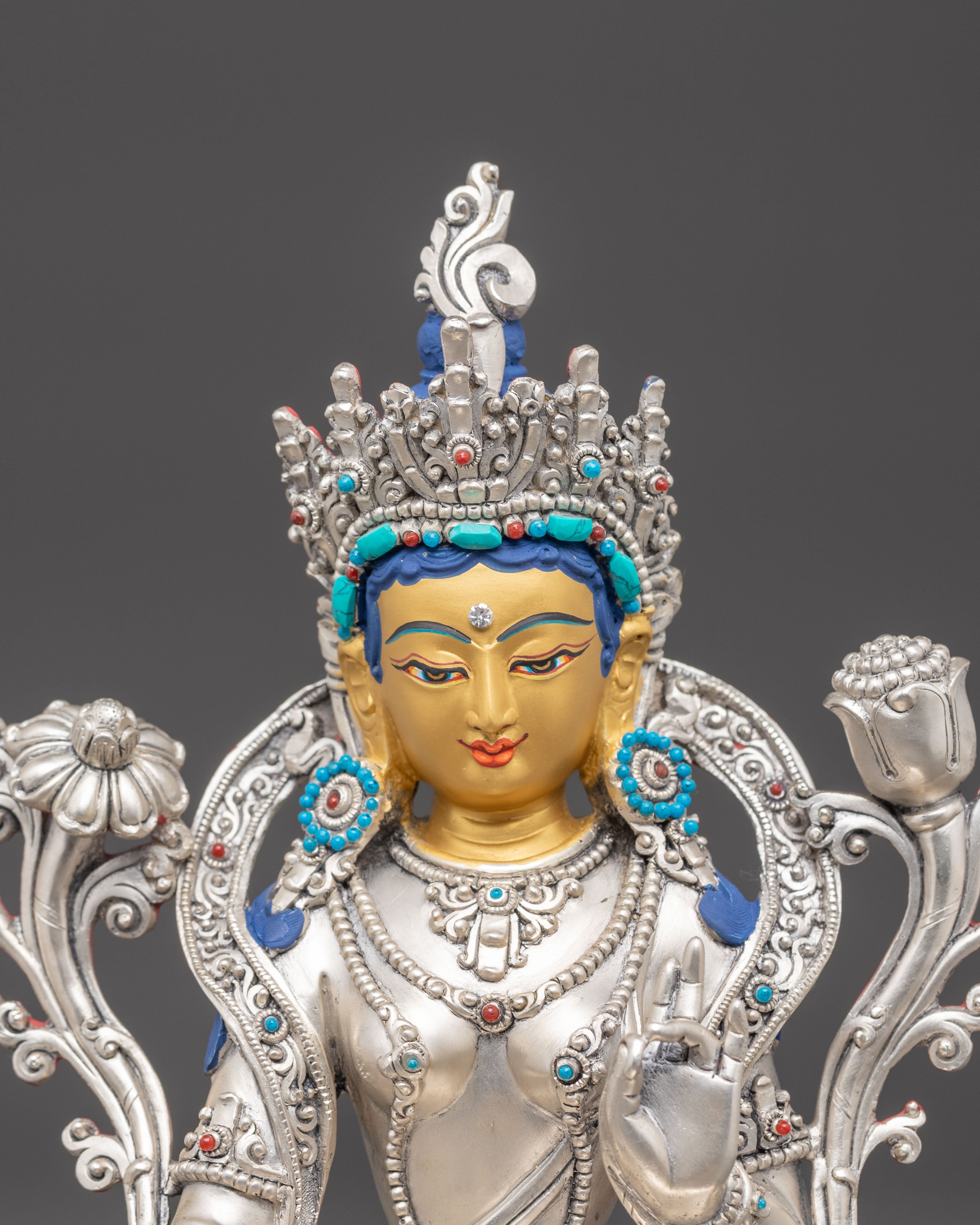 Green Tara Figurine: Symbol of Compassion | Goddess of Protection