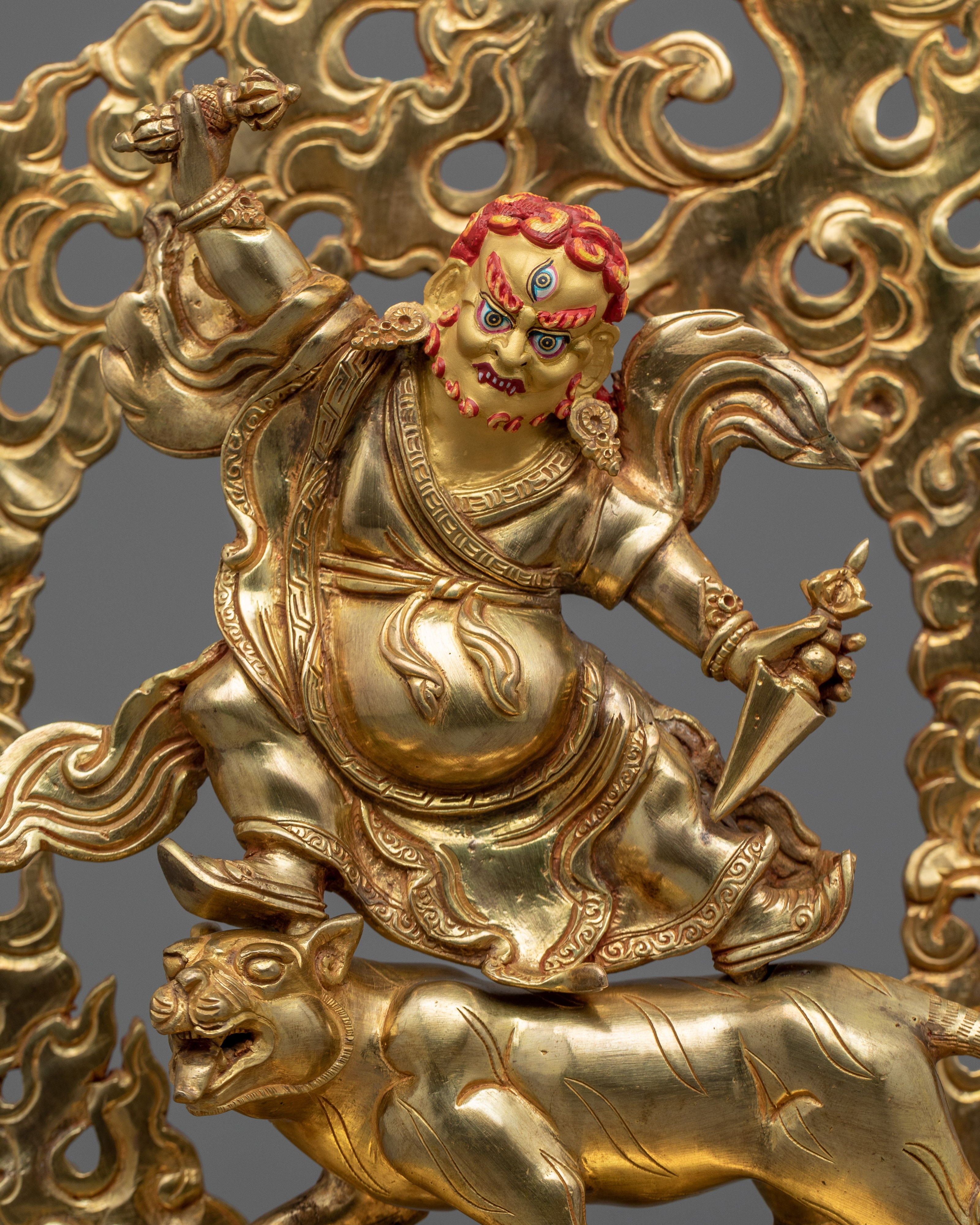 Dharma Treasure Dorje Drollo Statue | Beautifully Hand-carved Buddhist Art