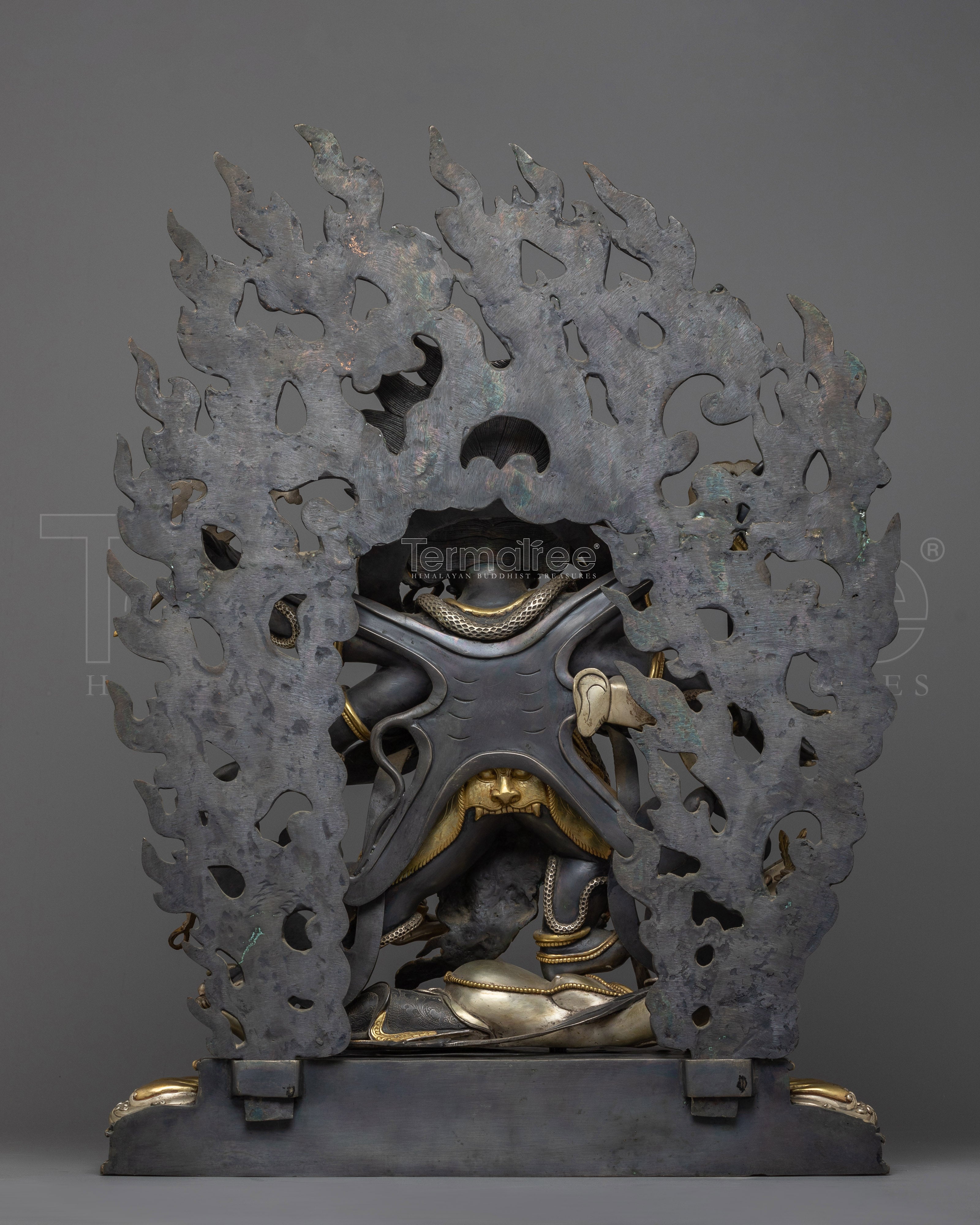 Mahakala Statue for Ritual and Meditation | Consort of Mahakali, the Fearsome God Mahakala