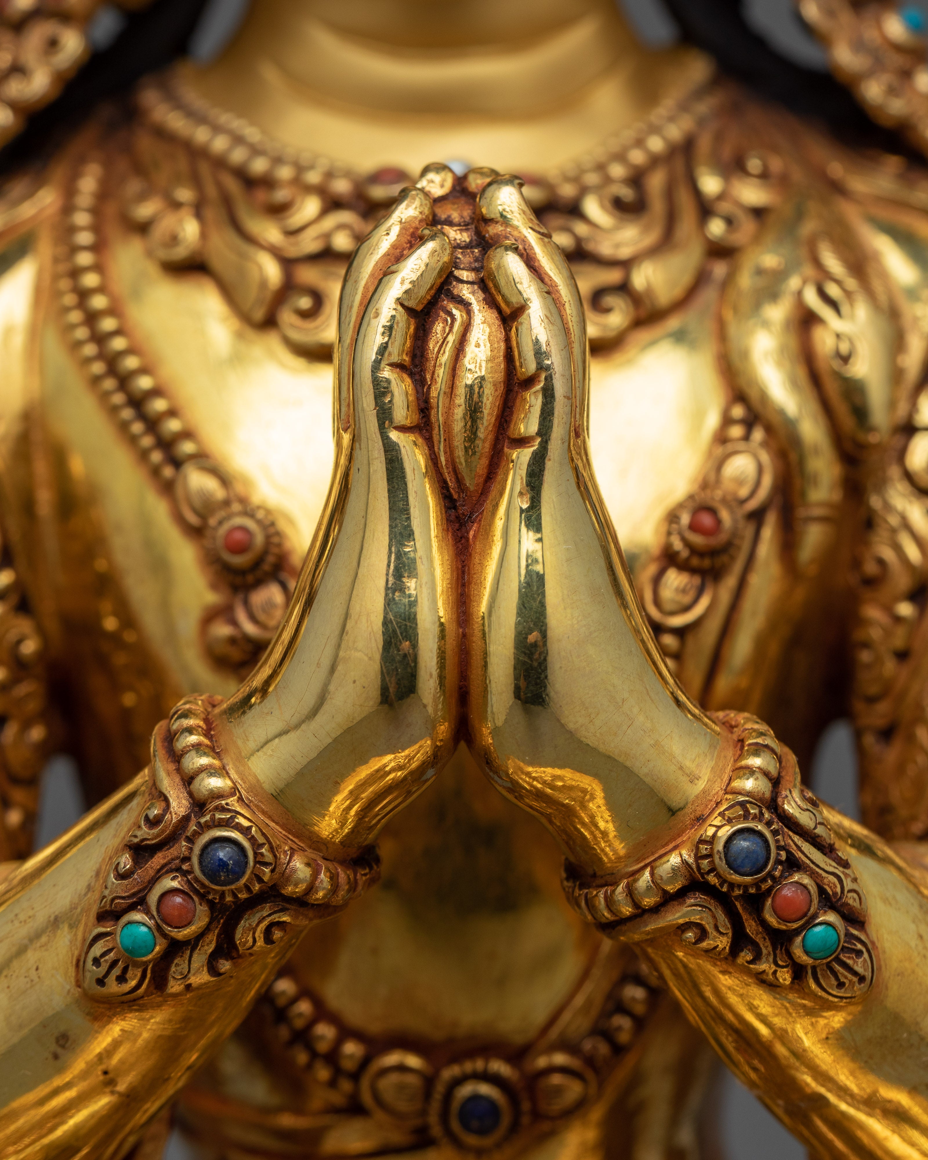 Beautiful Chenrezig Golden Statue | Bodhisattva of Compassion