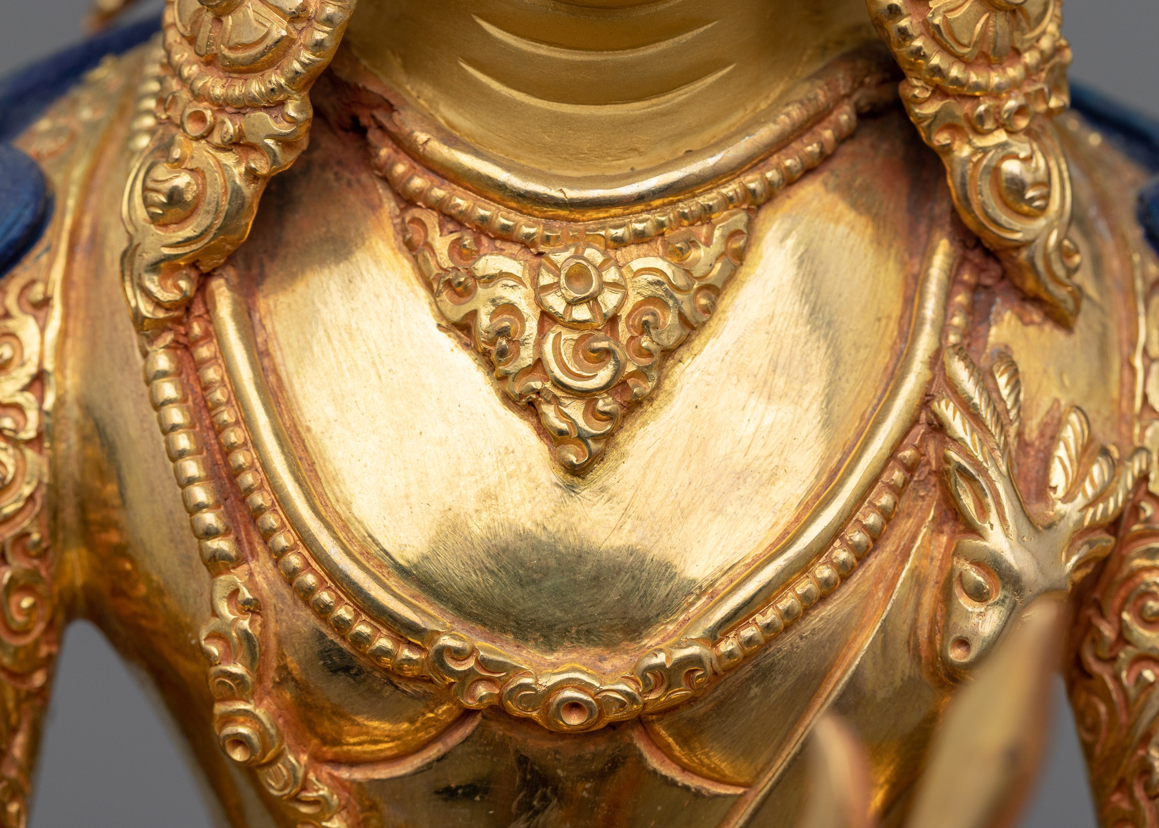 Amoghapasha Lokeshvara Statuette | Traditional Himalayan Artwork of Bodhisattva