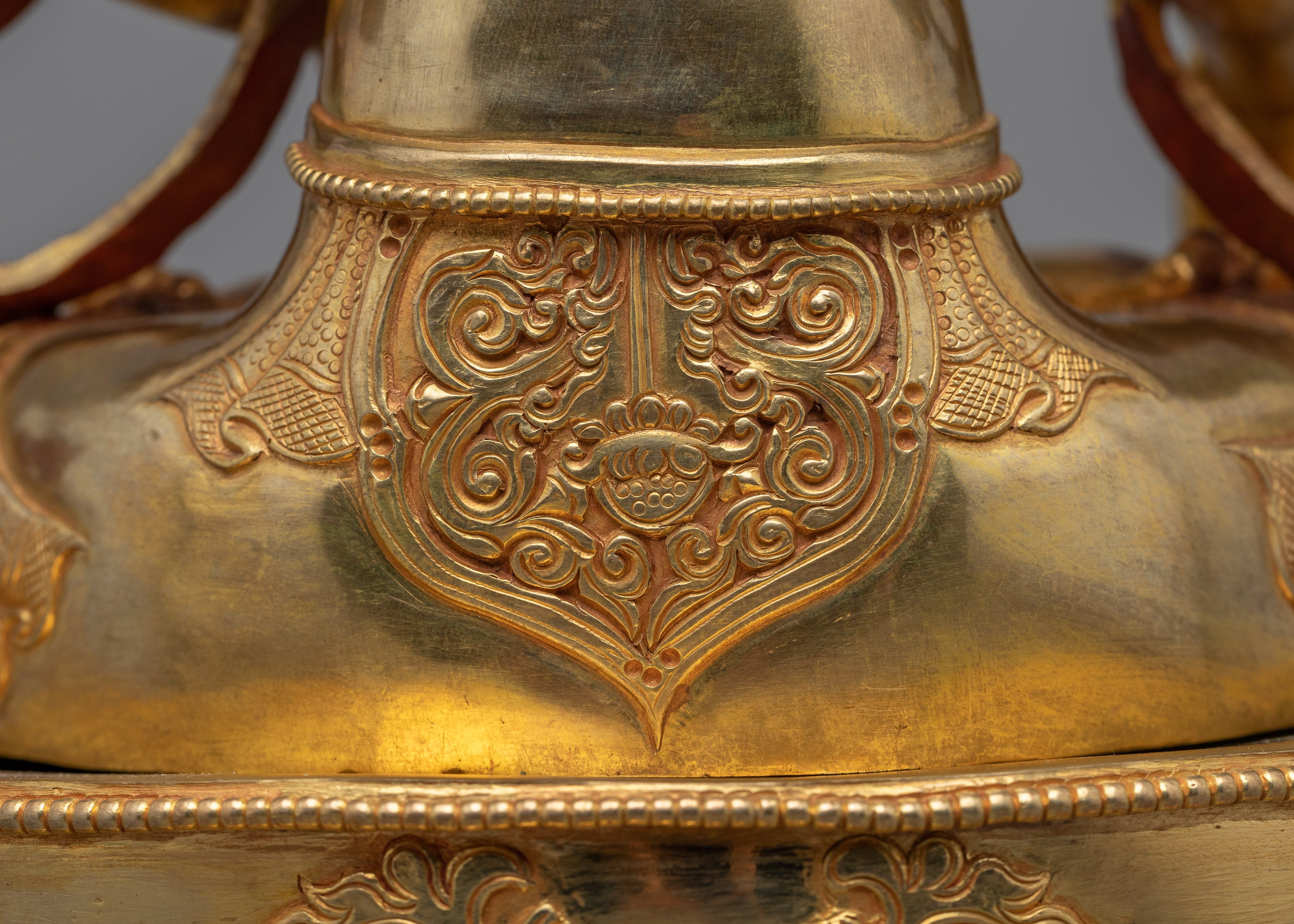 Amoghapasha Lokeshvara Statuette | Traditional Himalayan Artwork of Bodhisattva