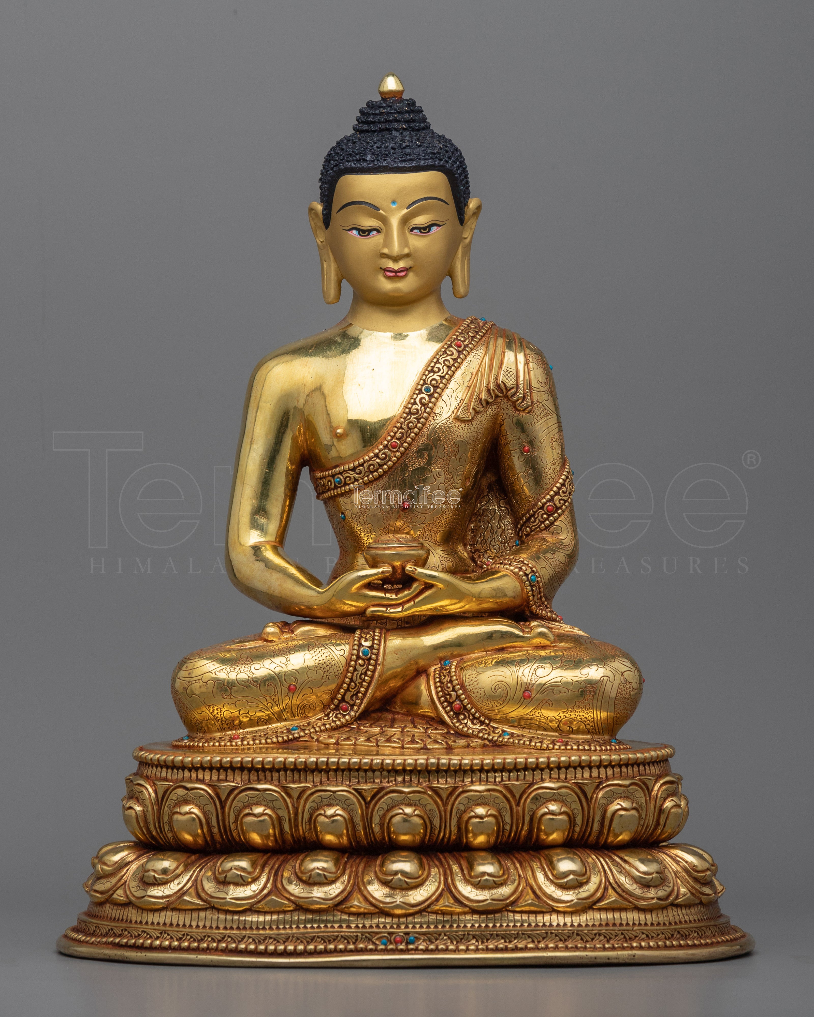 Namo Amitabha Buddha Sculpture | Traditional Tibetan Style Buddhist Statue