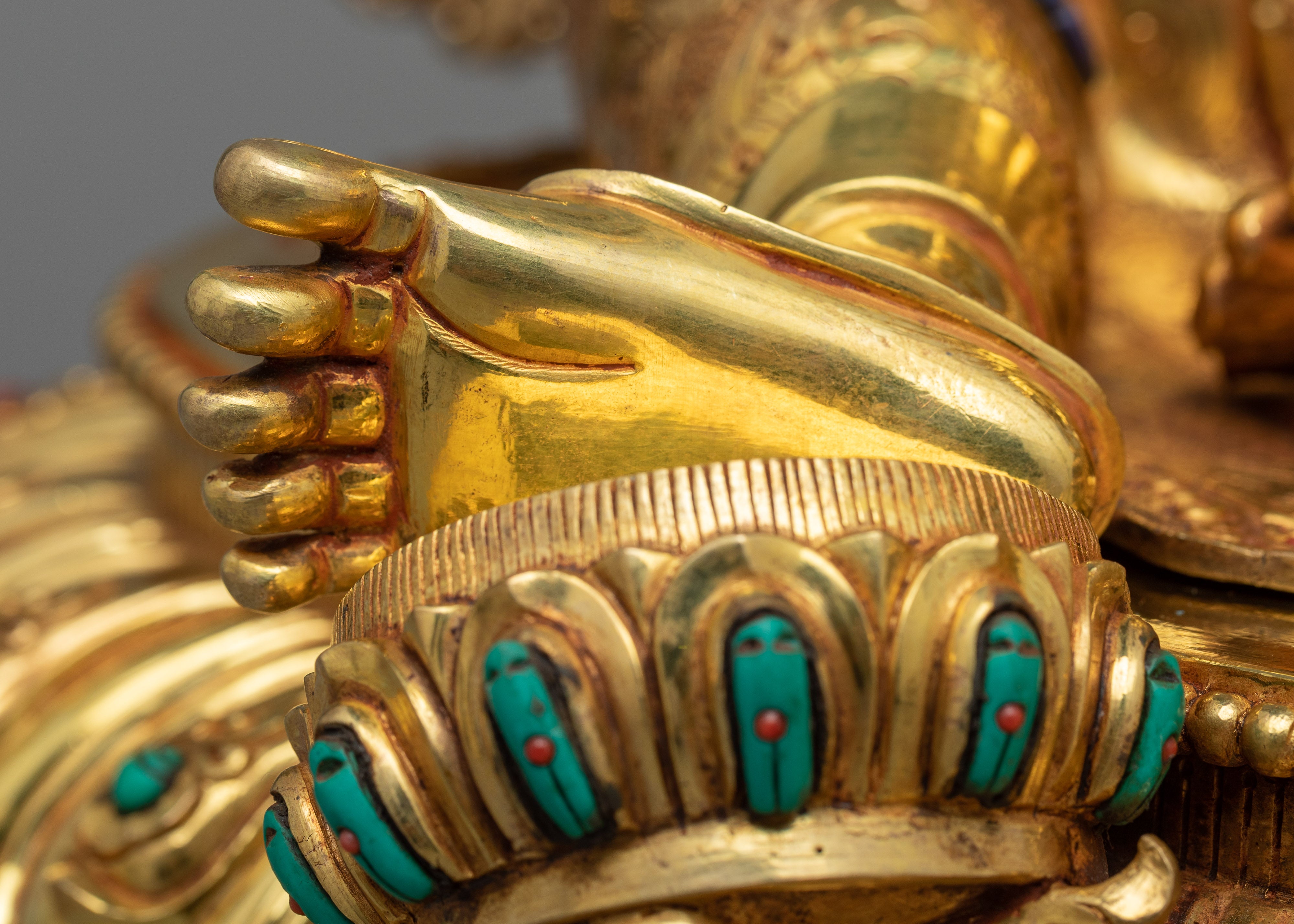 Green Tara Goddess Statue | Himalayan Hand Crafted Sculpture