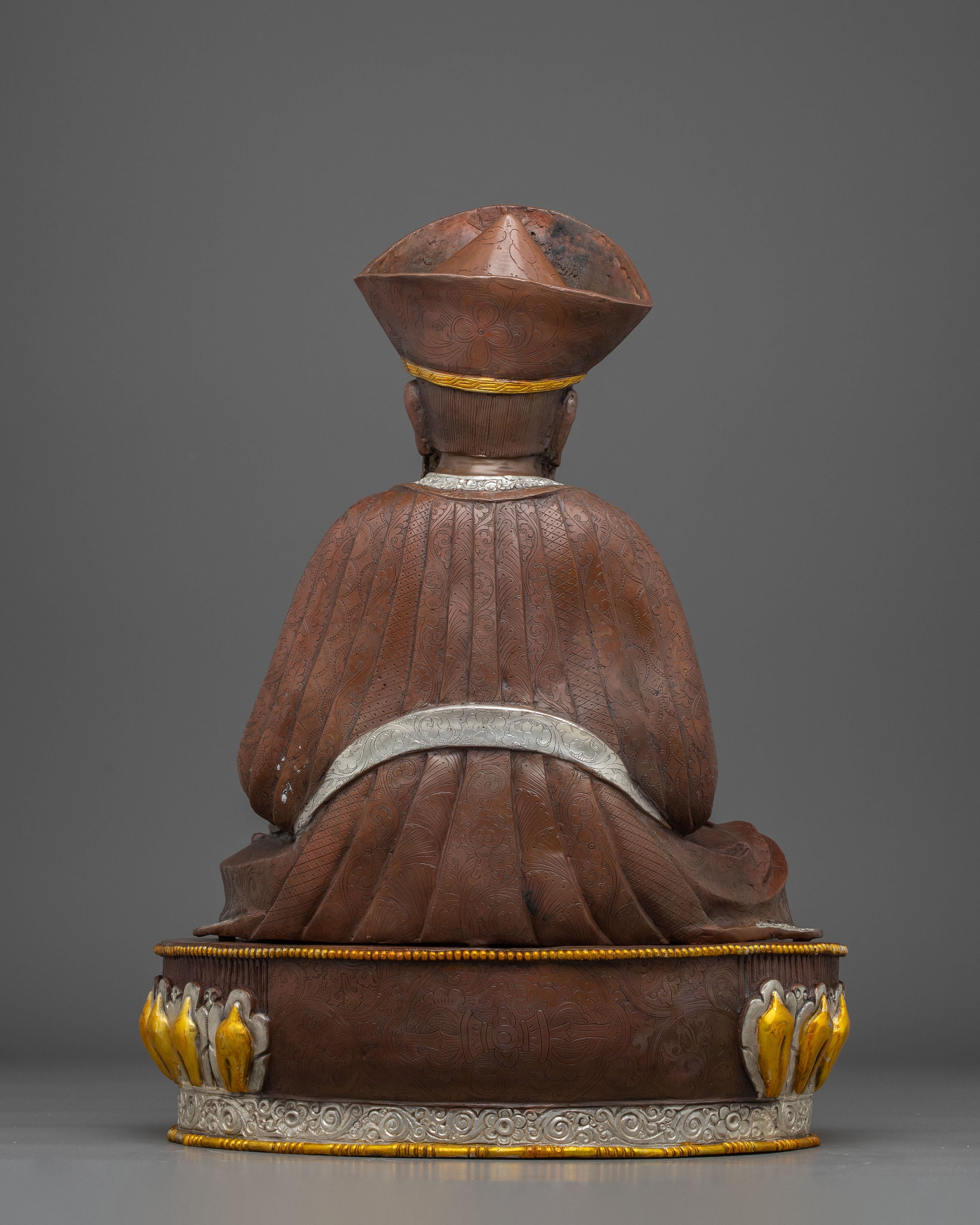 Oxidized Copper Statue of Zhabdrung Rinpoche