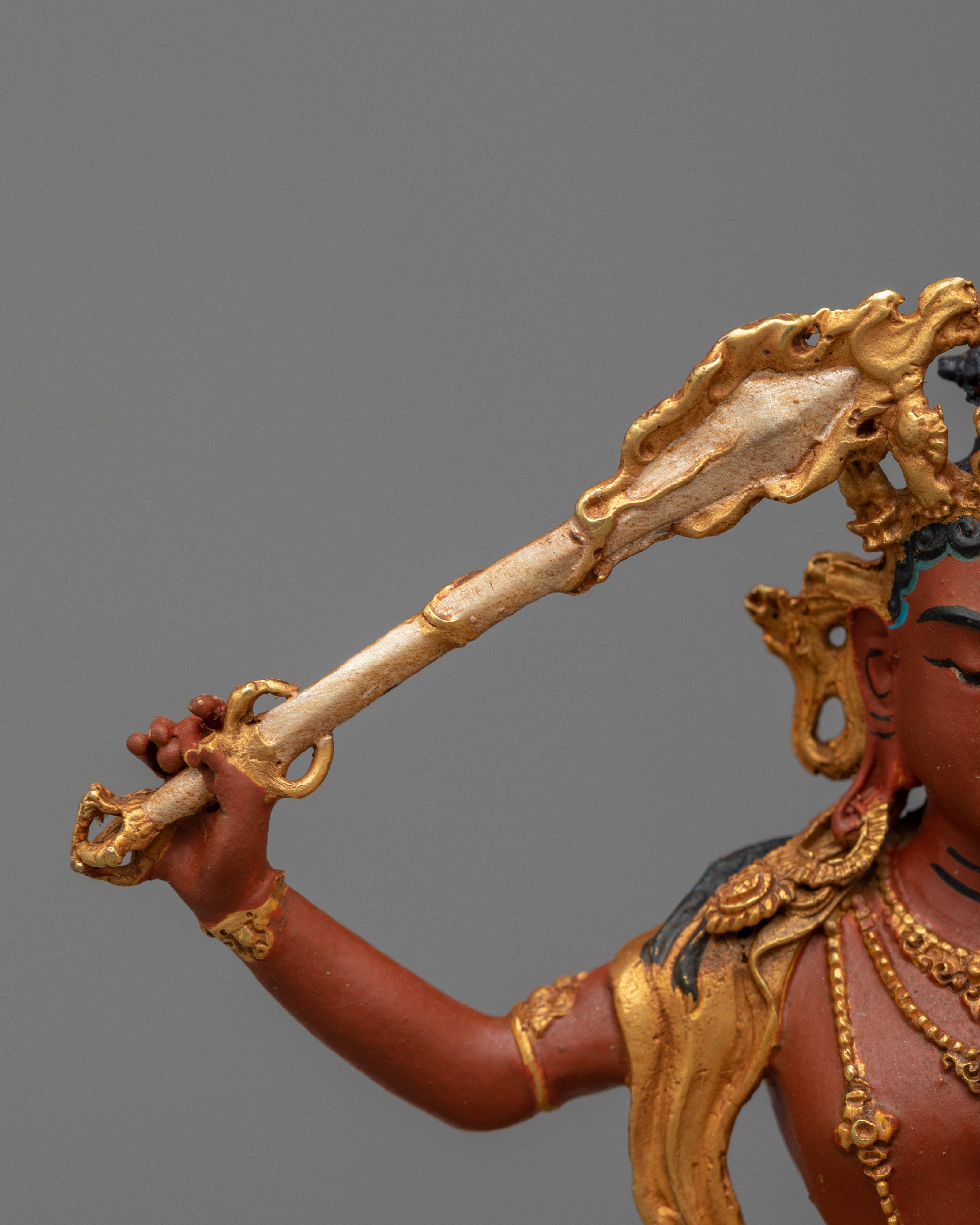The Mini Manjushri Statue | A Radiant Beacon of Wisdom and Enlightenment