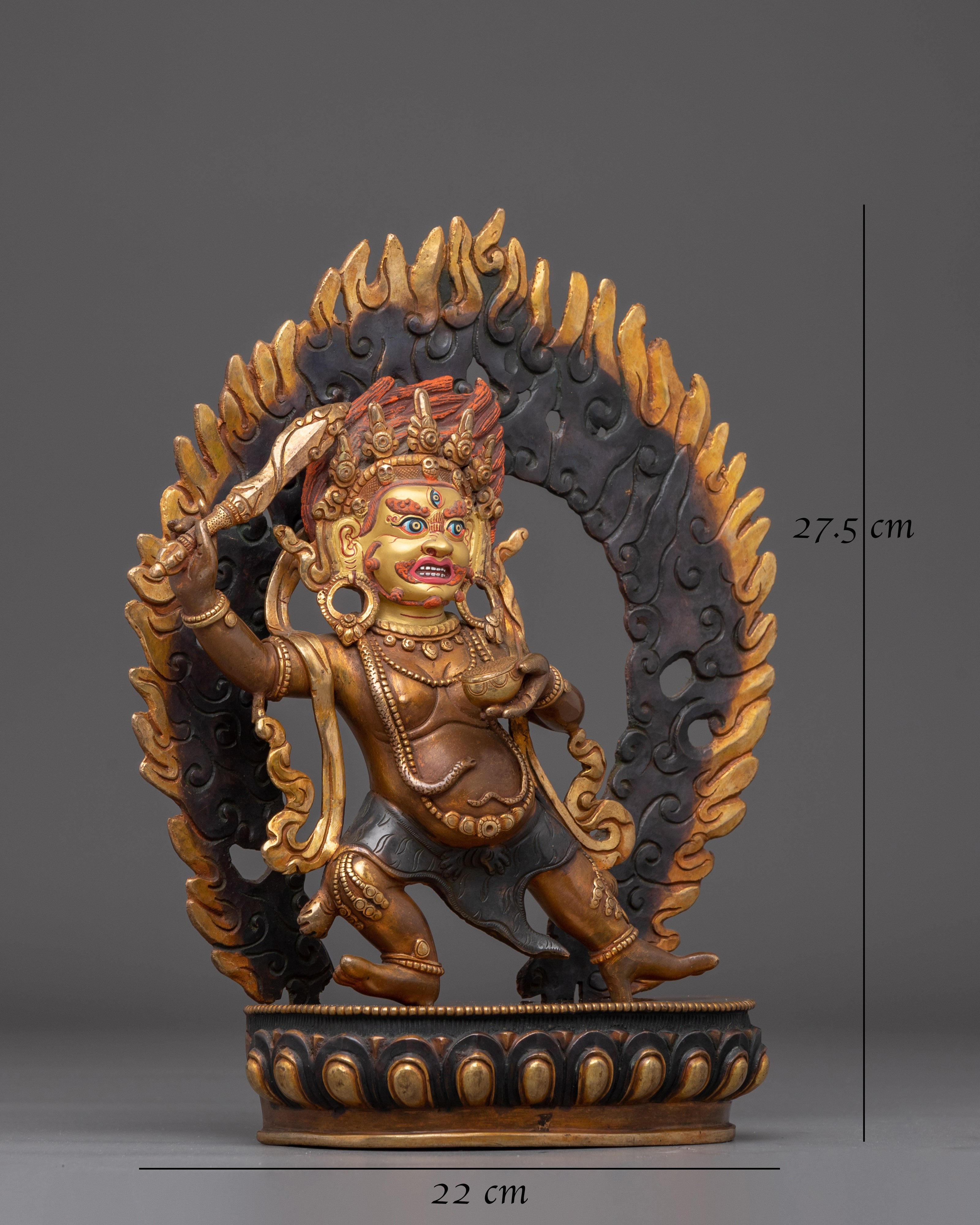 Statue of Buddhist Protector Deity Mahakala
