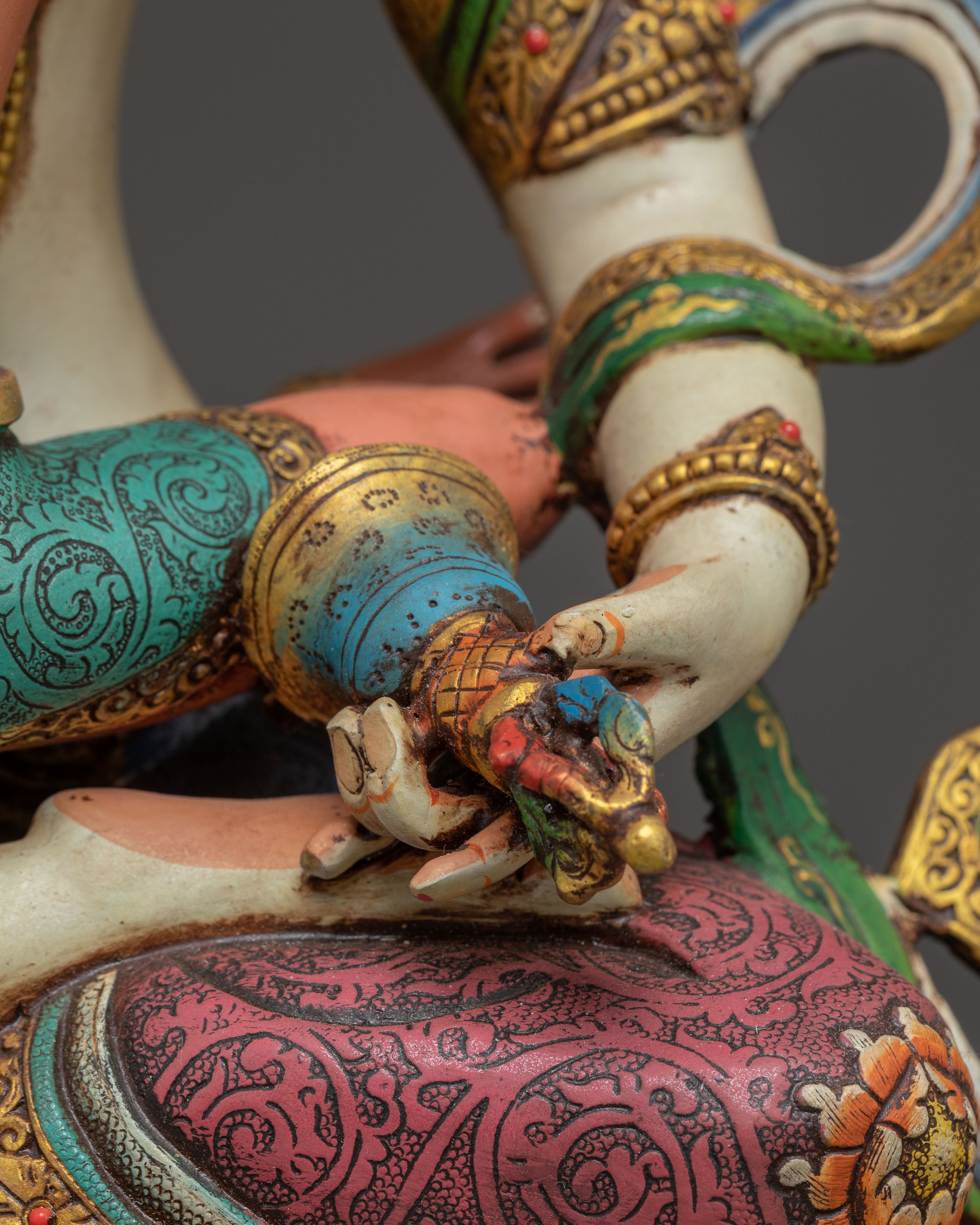 Handmade Golden Art of Vajrasattva Embodiment of Purification