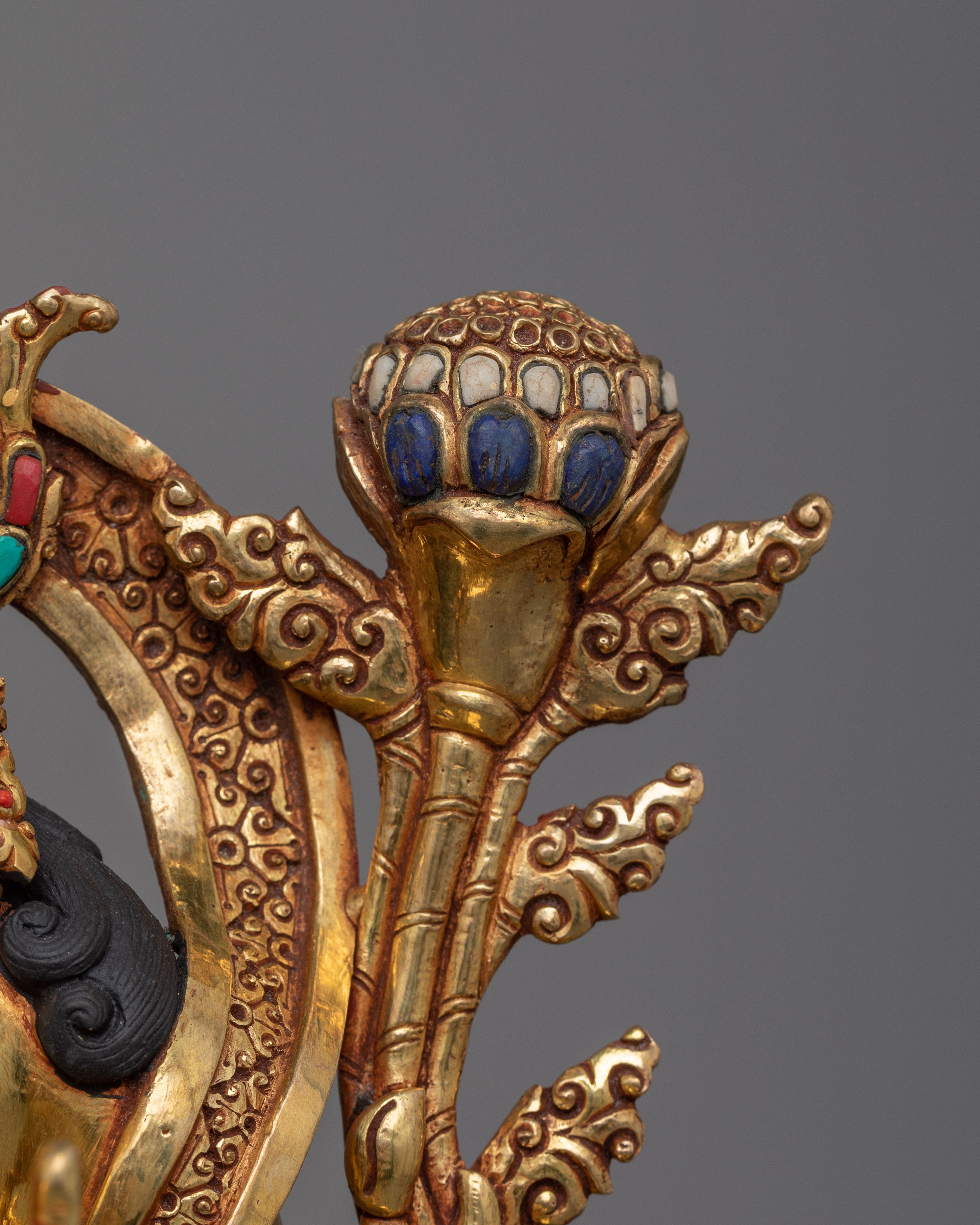 Green Tara Ma Tara | A Symbol of Compassion and Swift Action in a Beautiful Gold Gilded Statue