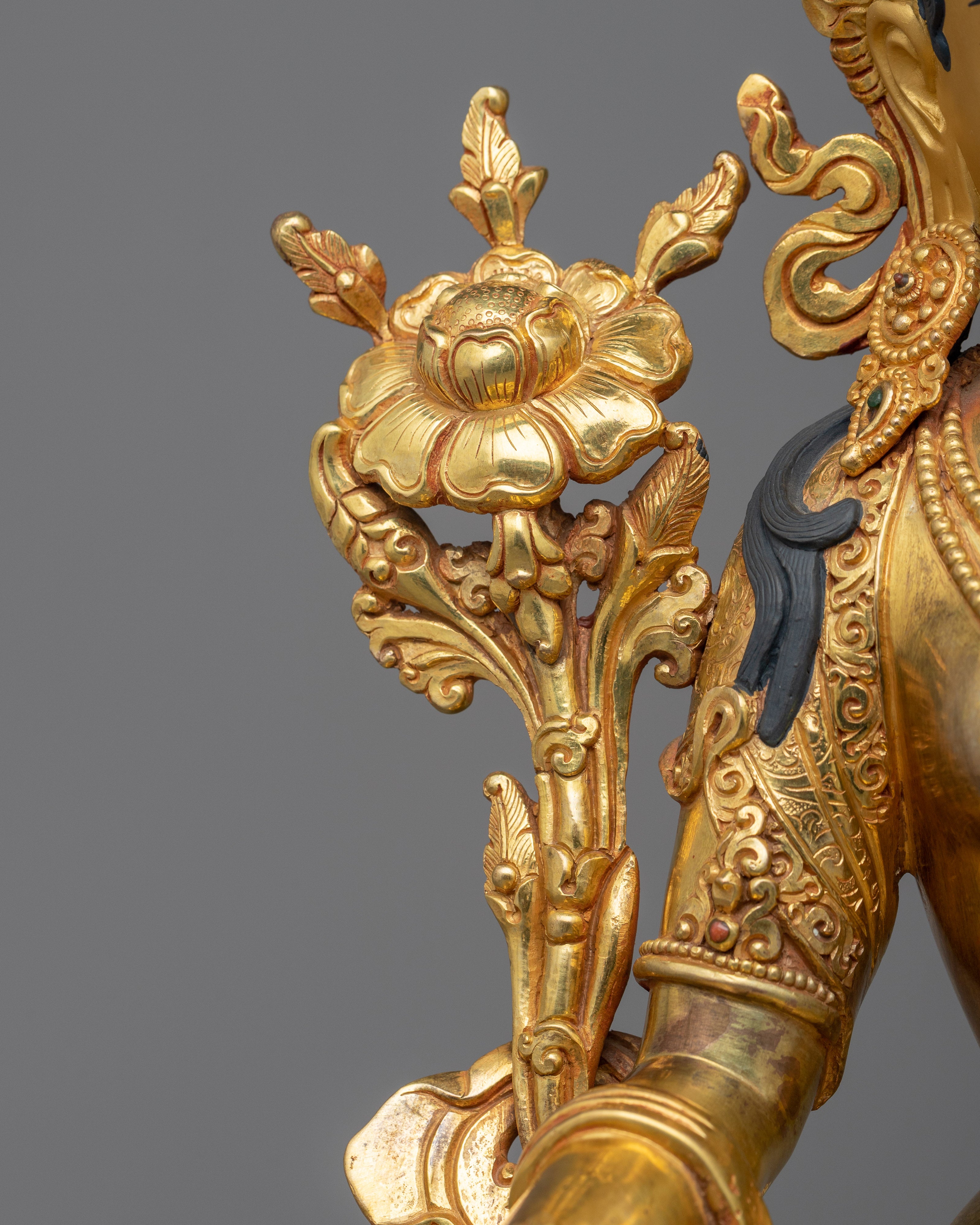 Graceful 14.9" White Tara Goddess Statue | Embodying the Essence of Compassion