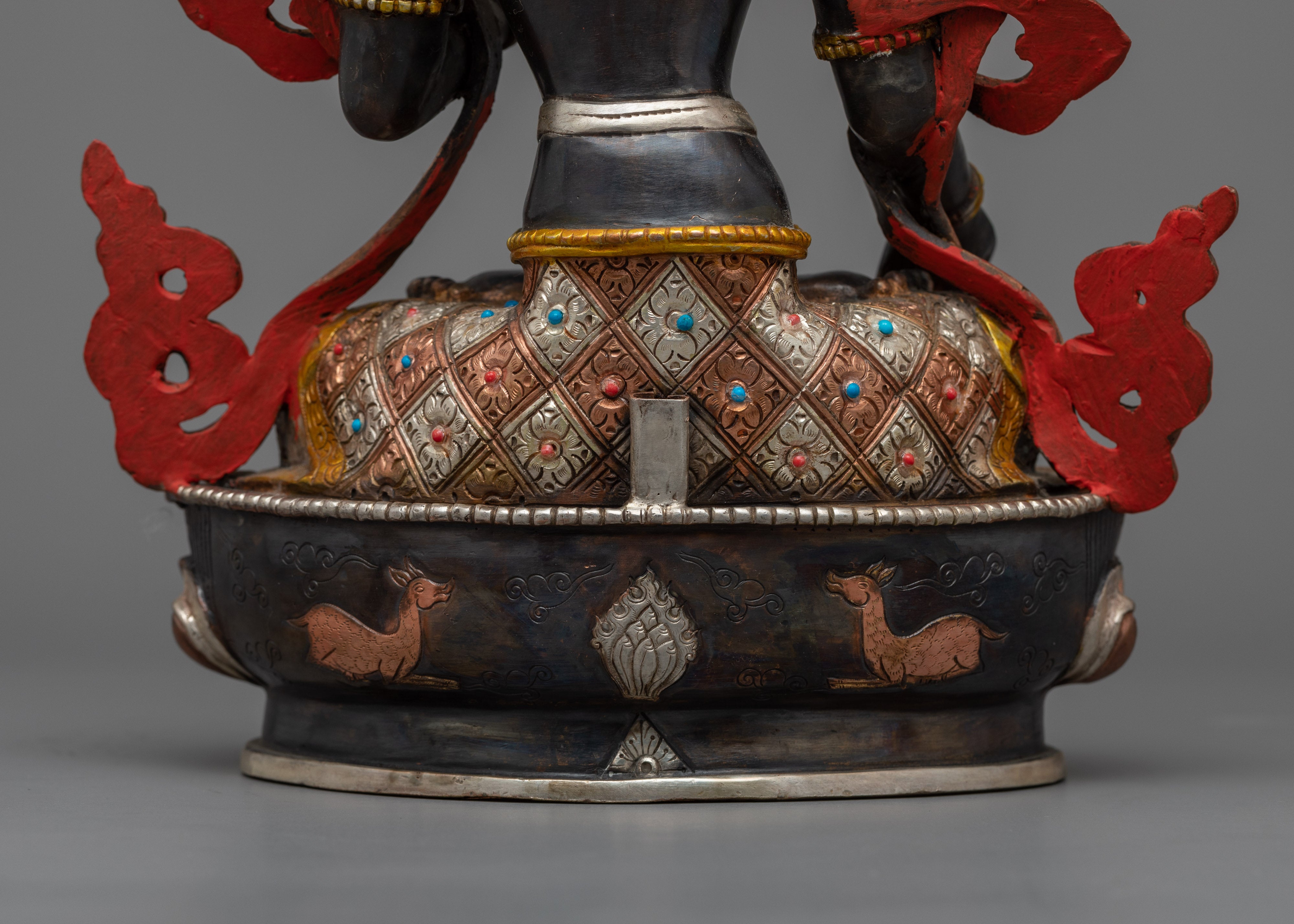 Elegant 14.5" White Tara Goddess Buddhism | Embrace the Compassionate Spirit of Tara Statue