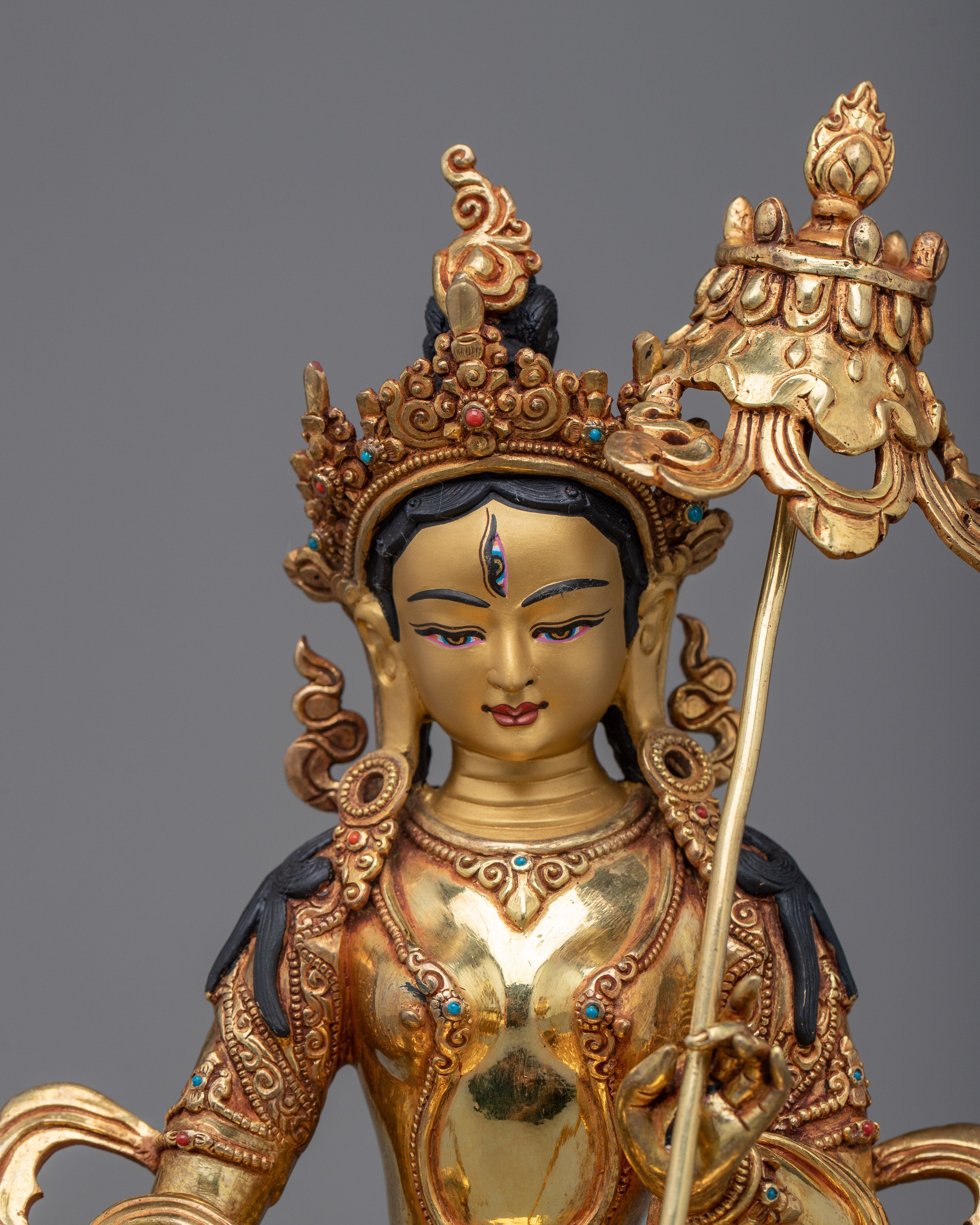 Dukar Prayer Gold Statue | Beautiful Craftmanship of Nepali Artist