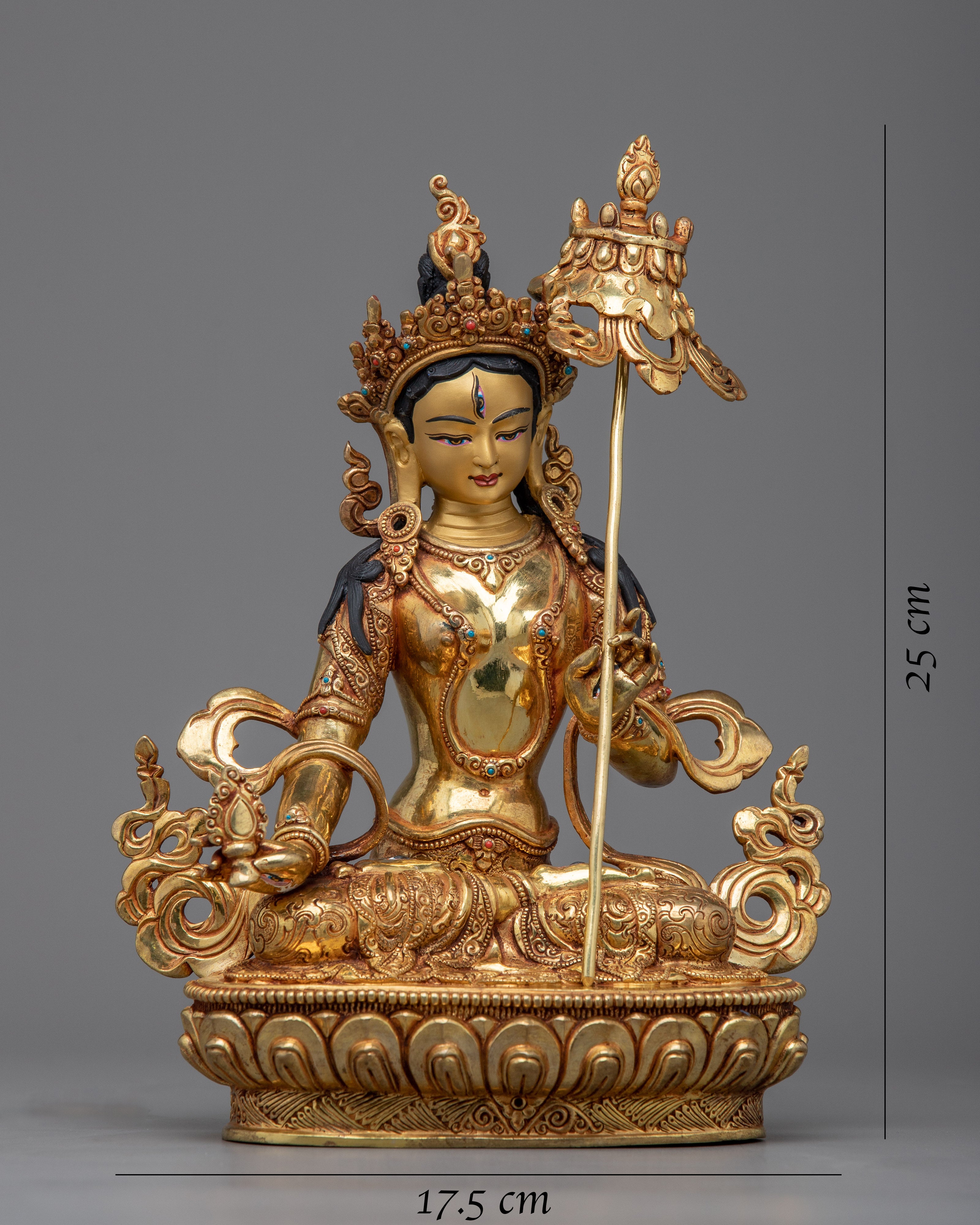 Dukar Prayer Gold Statue | Beautiful Craftmanship of Nepali Artist