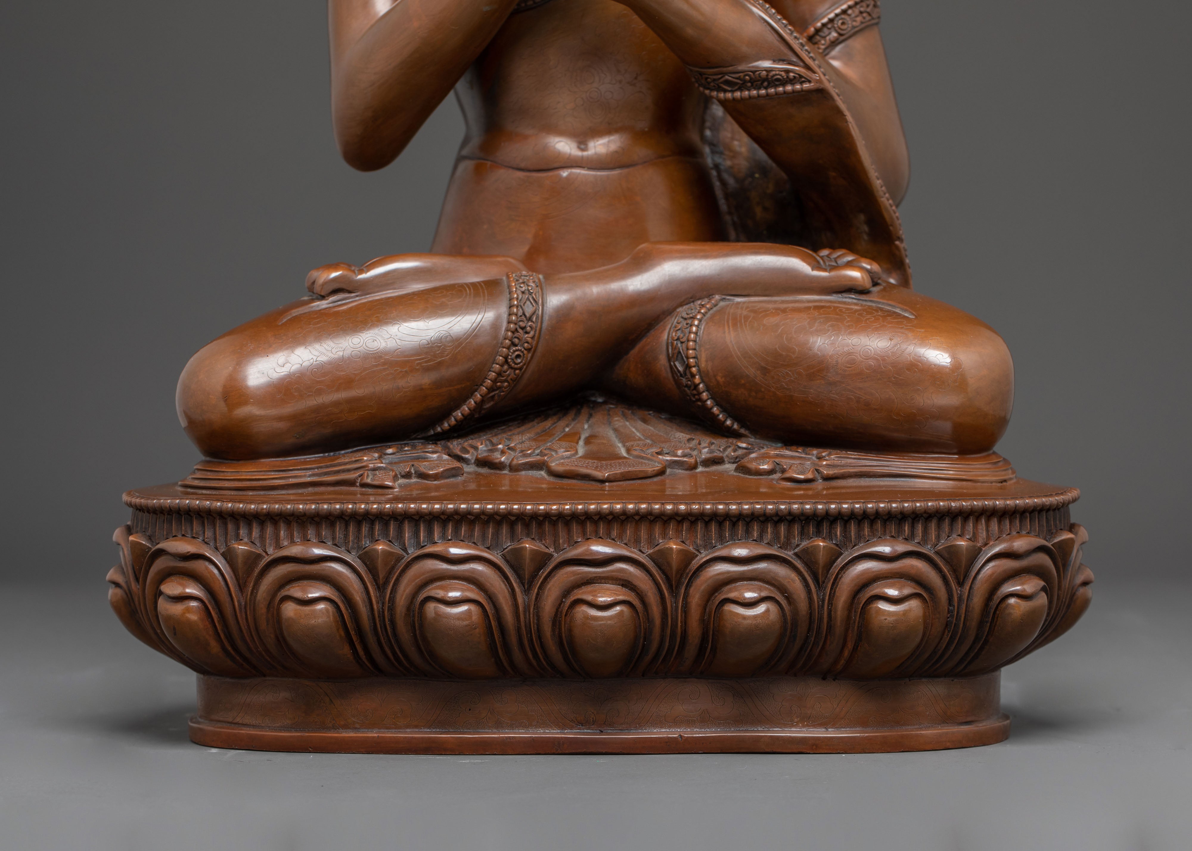 Handcrafted Vairocana Sculpture: The Cosmic Buddha | Meditation Altar