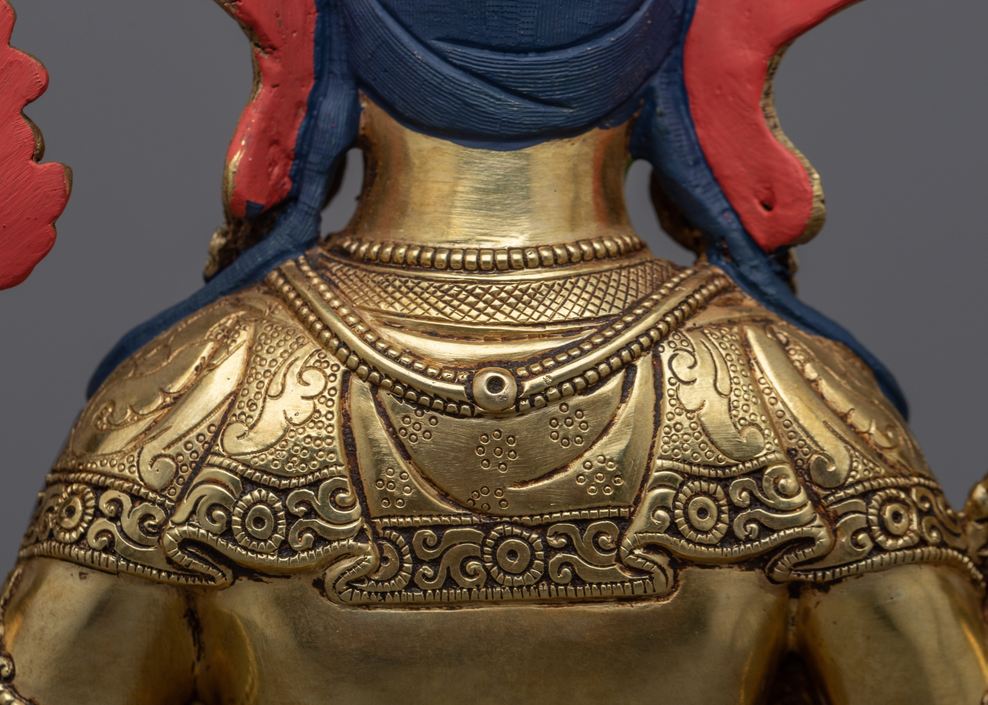 Handcrafted 12.9" Multi Armed Buddha Chenrezig Statue | Spiritual and Aesthetic Enrichment