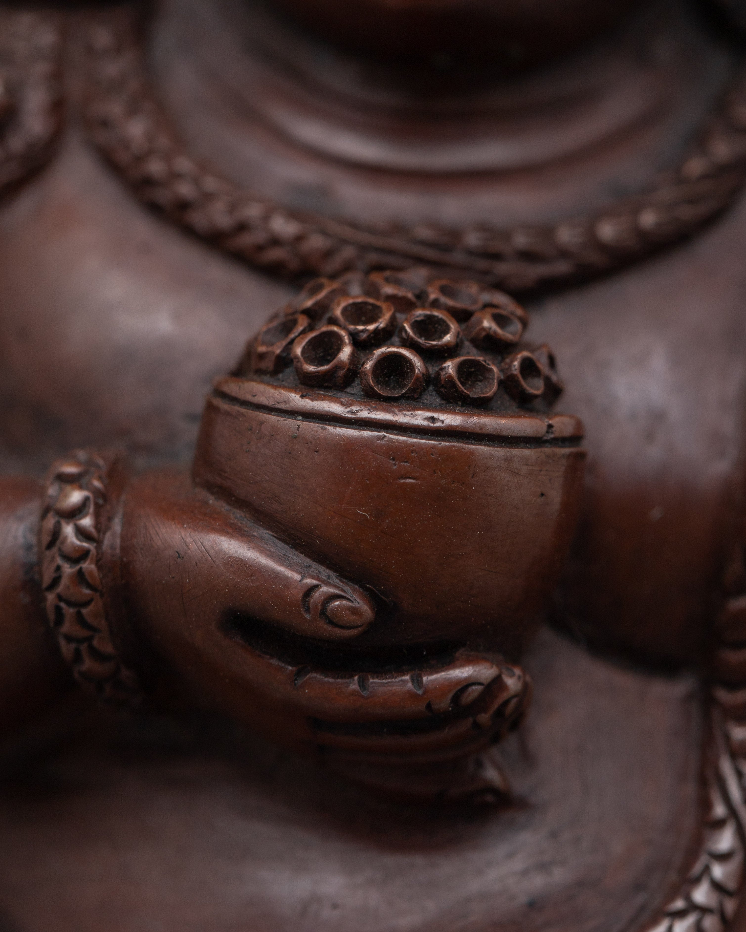 Striking Nepali Statue Craft 6.4" Black Dzambhala | Spiritual and Aesthetic Enrichment