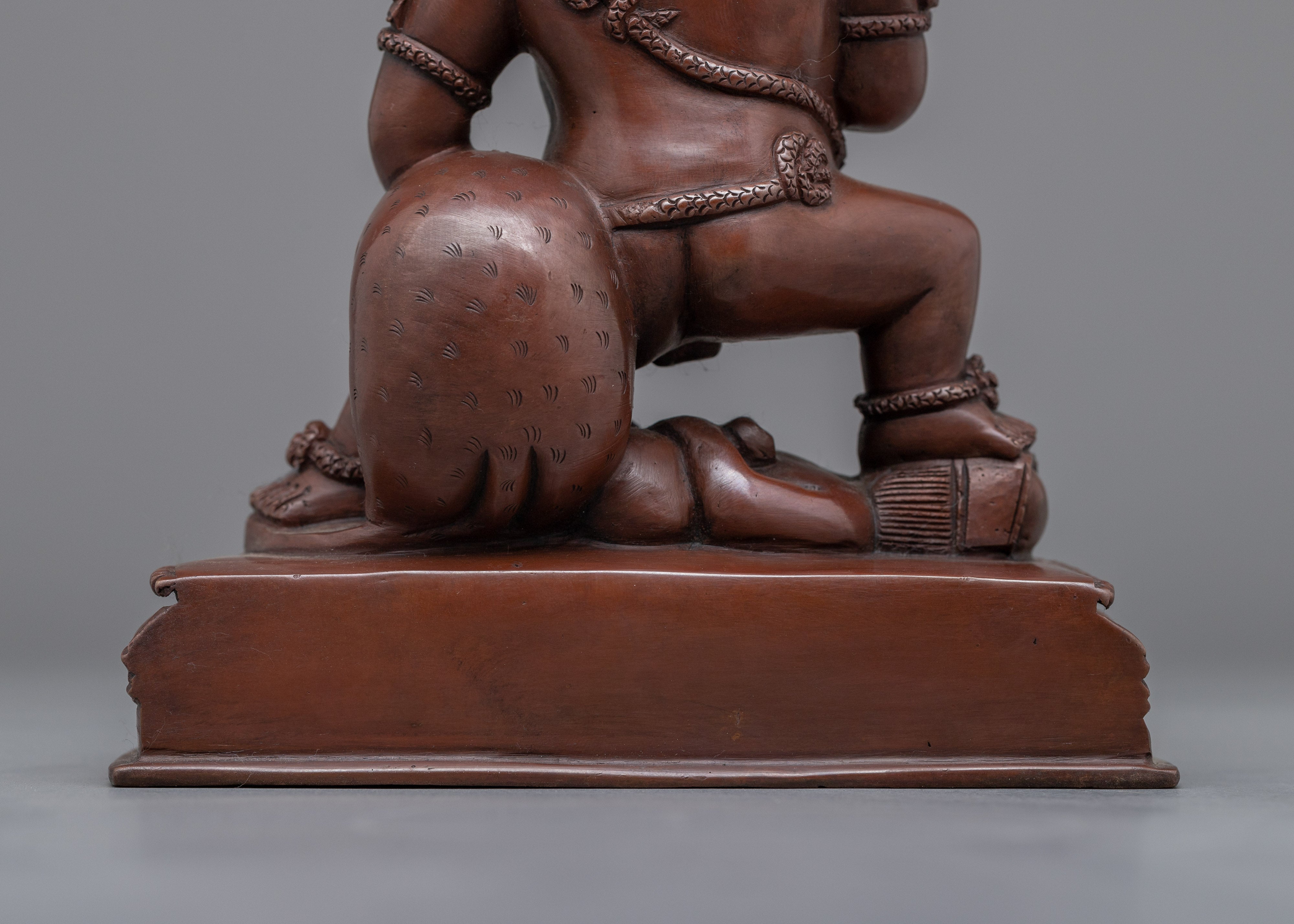 Striking Nepali Statue Craft 6.4" Black Dzambhala | Spiritual and Aesthetic Enrichment